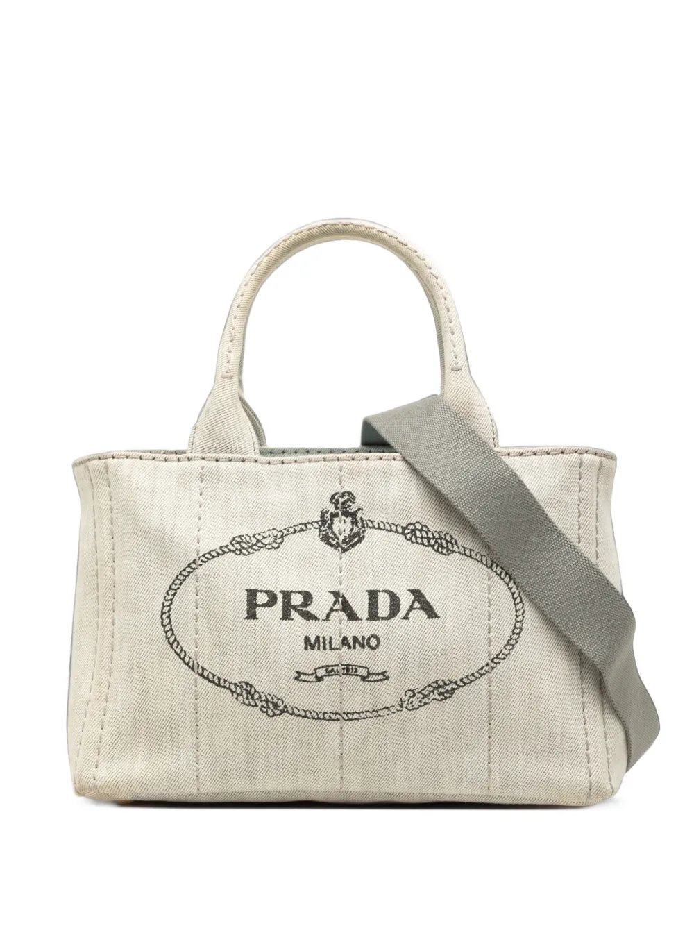 2010-2026 Small Denim Canapa Logo Tote satchel