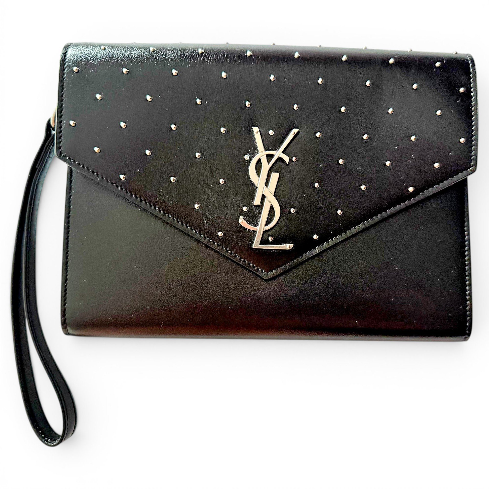 Cassandre leather clutch bag