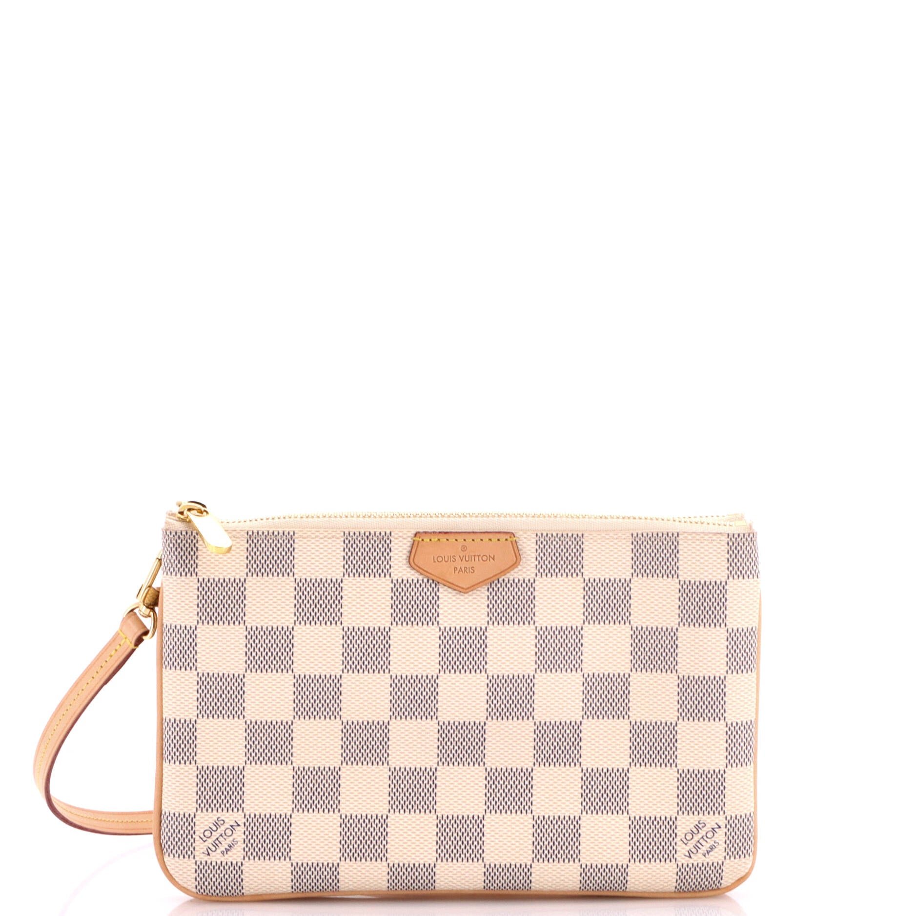 Double Zip Pochette Damier