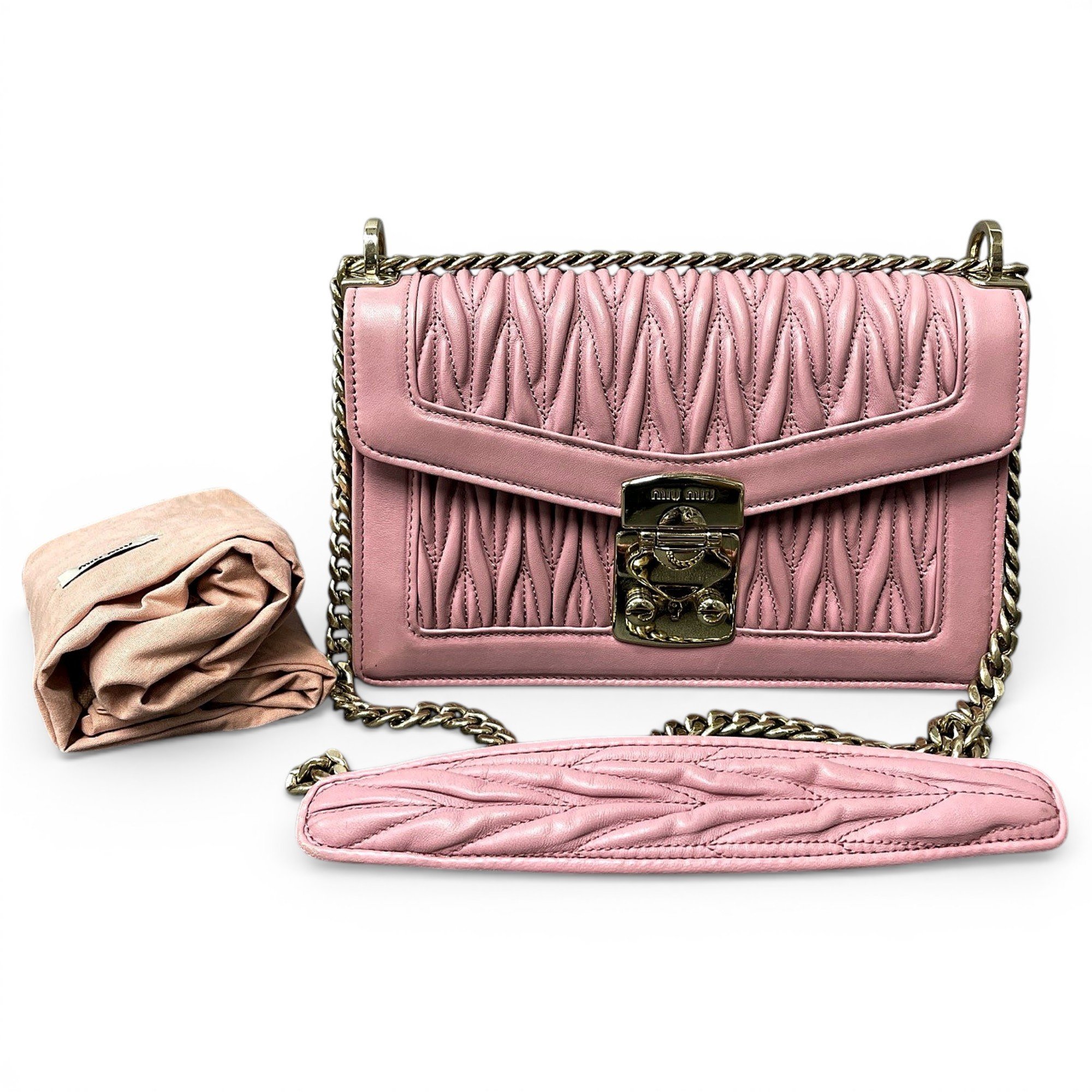 Miu Confidential leather handbag