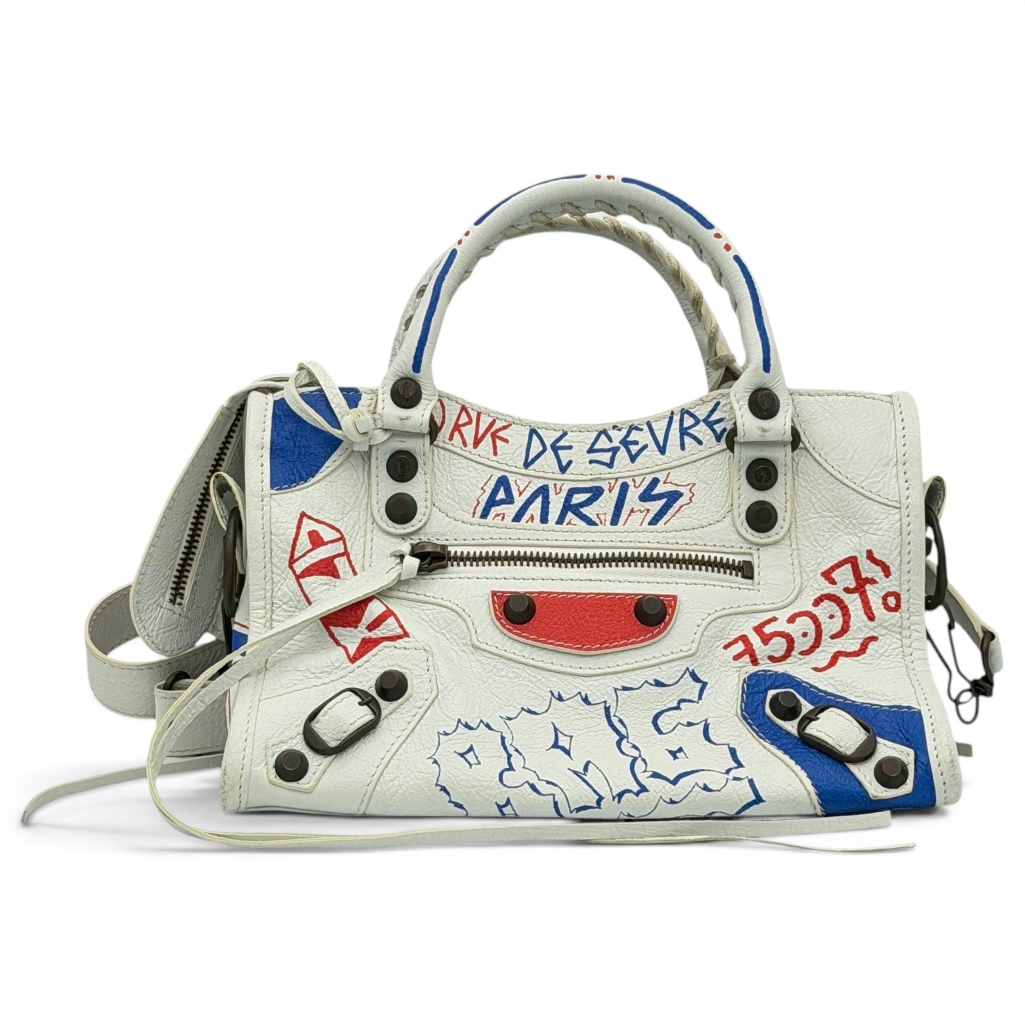 City pony-style calfskin handbag