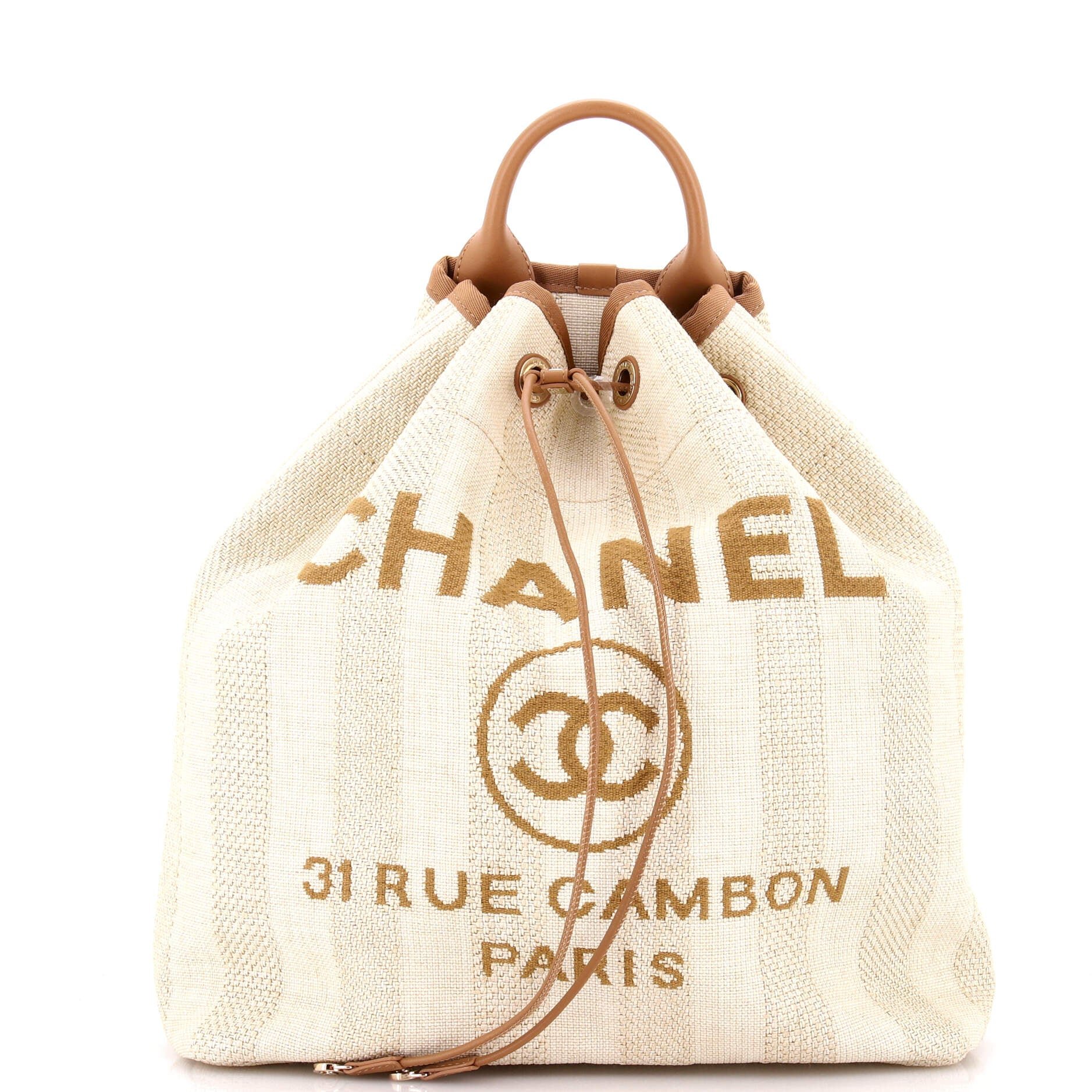 Deauville Backpack Raffia Large