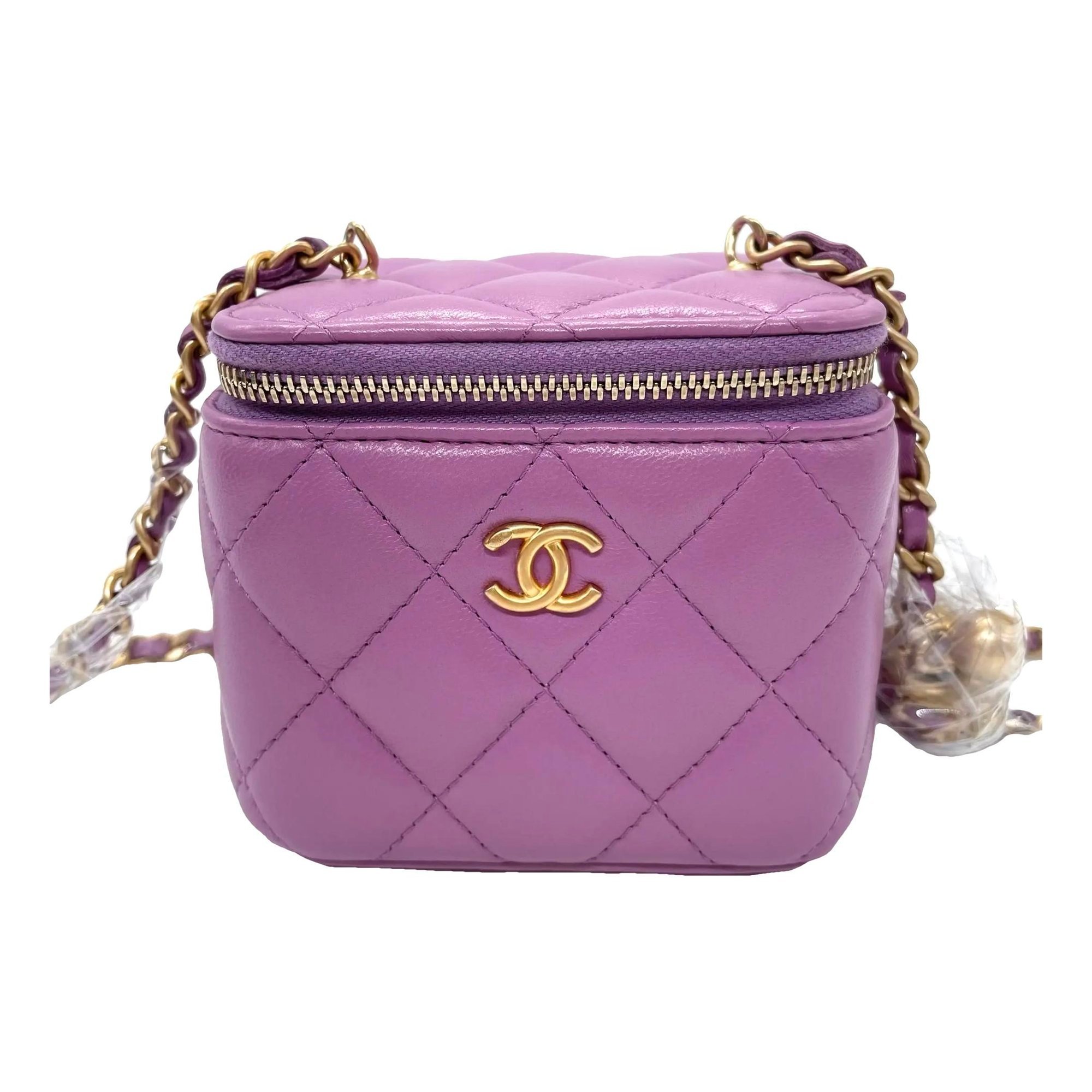 Trendy CC Vanity leather handbag