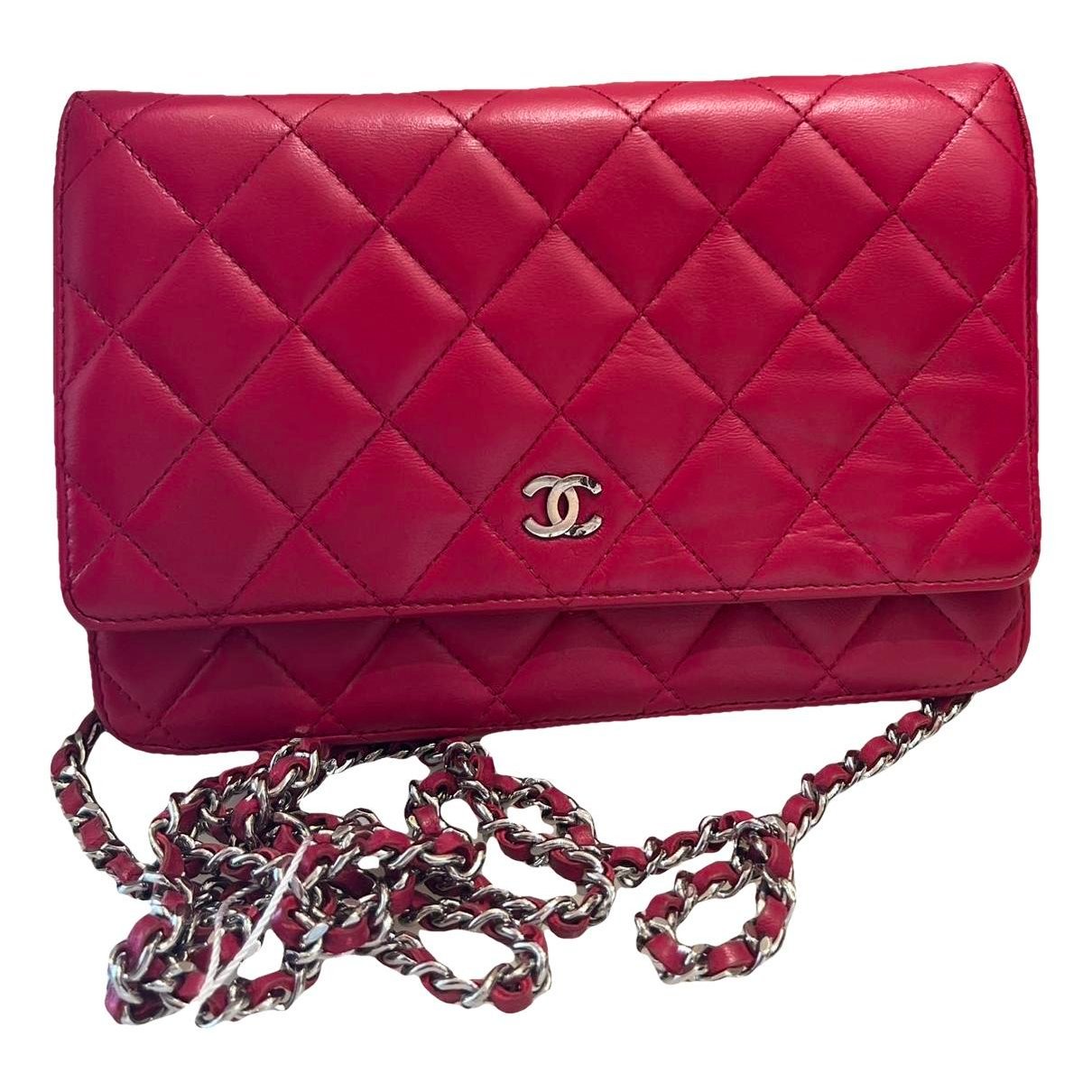 Wallet On Chain Timeless/Classique leather crossbody bag