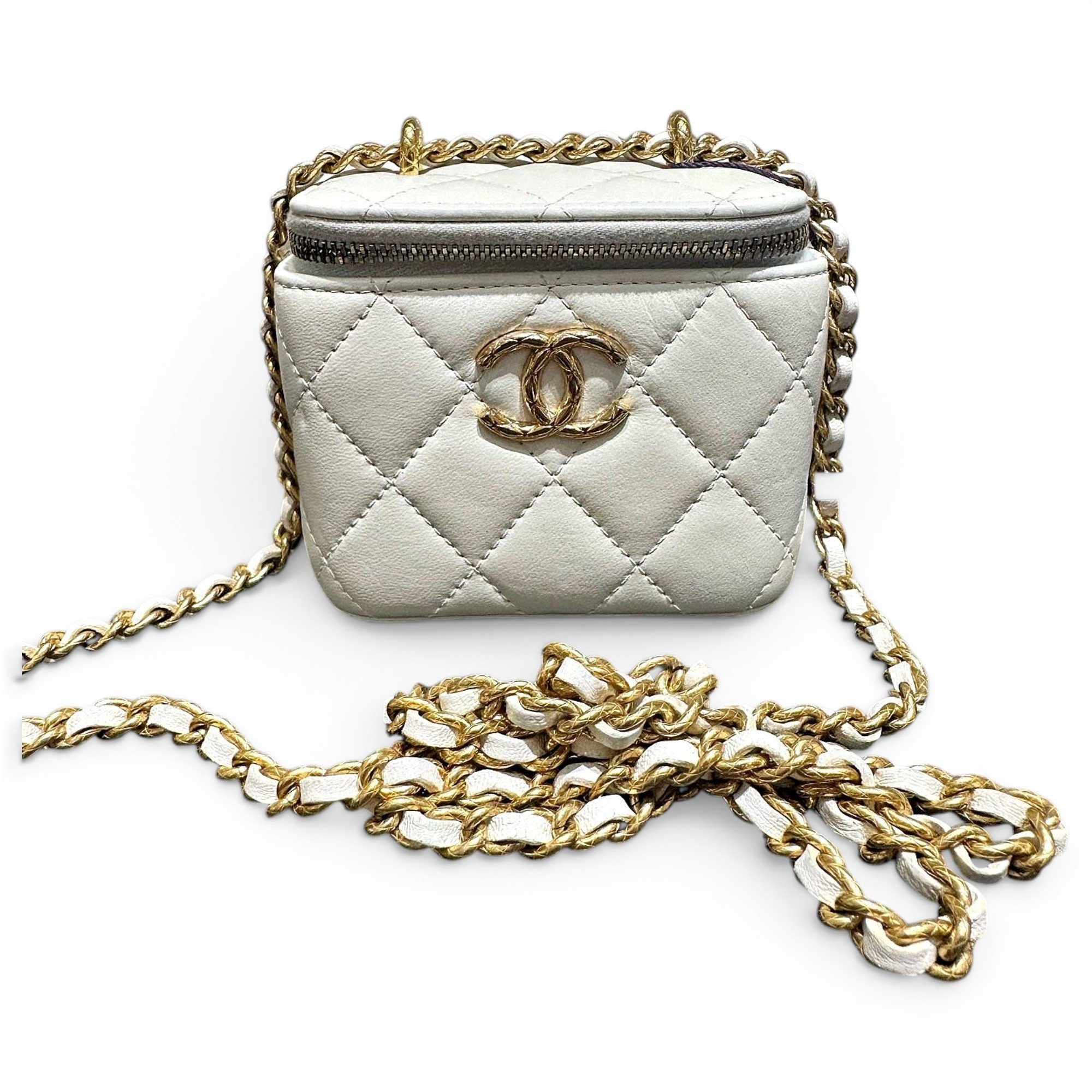 Trendy CC Vanity leather handbag