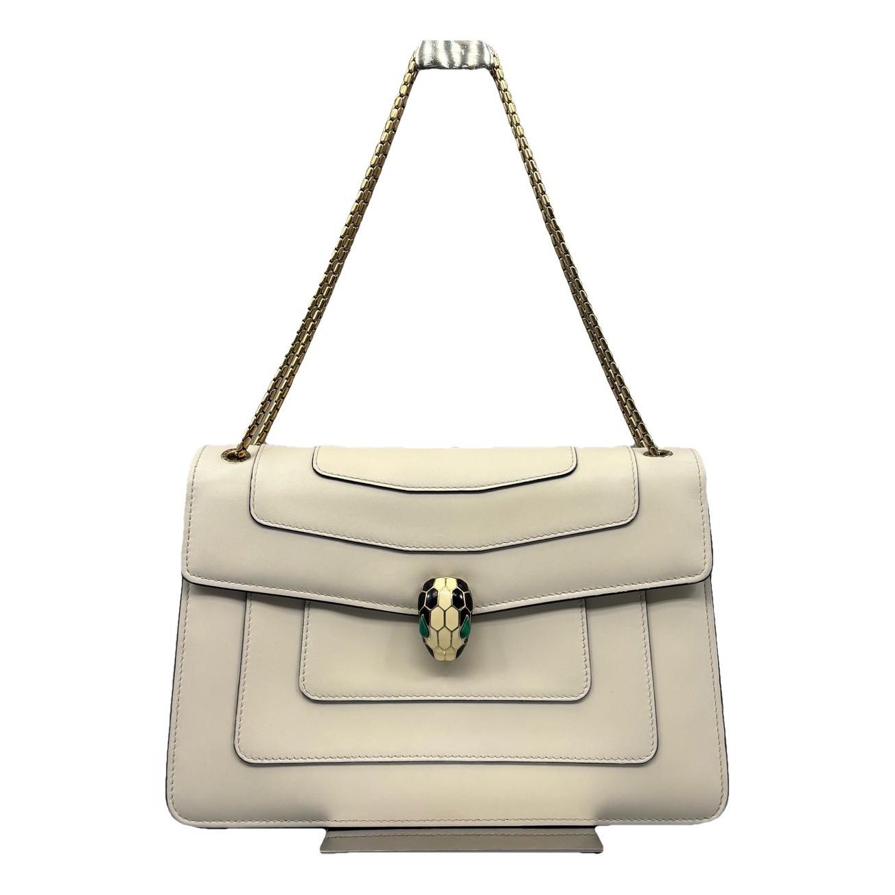 Serpenti leather handbag