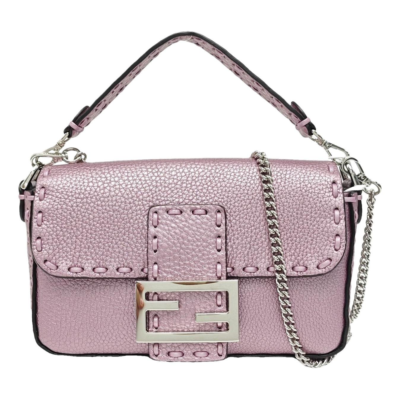 Baguette leather handbag