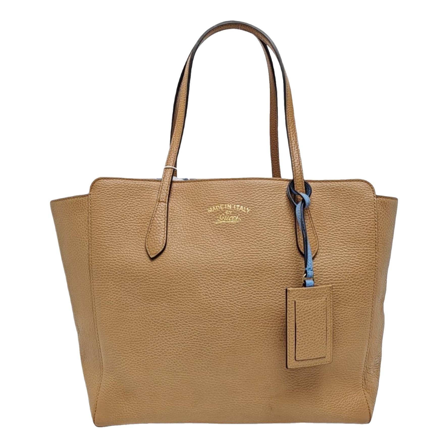 Swing leather tote