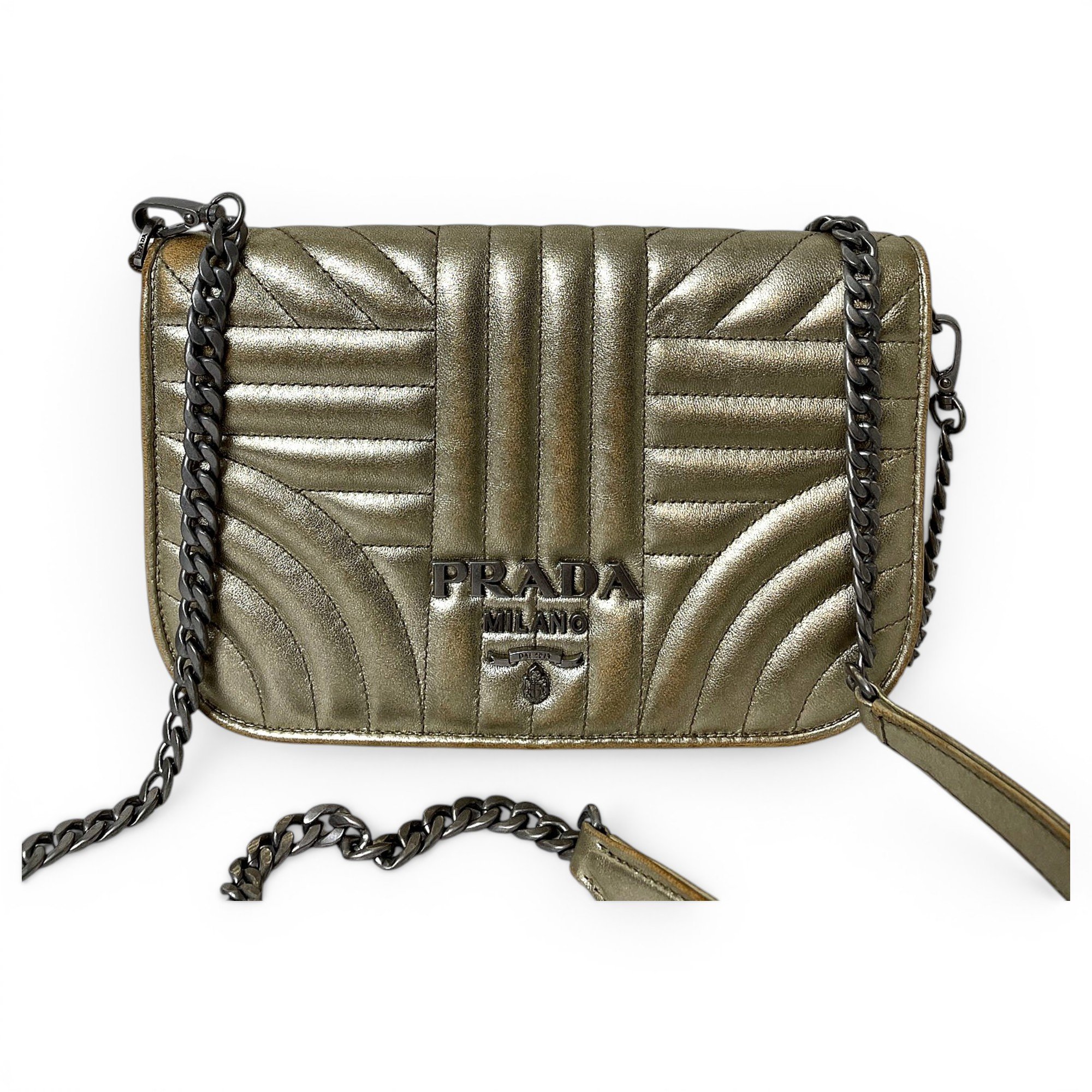 Diagramme leather handbag