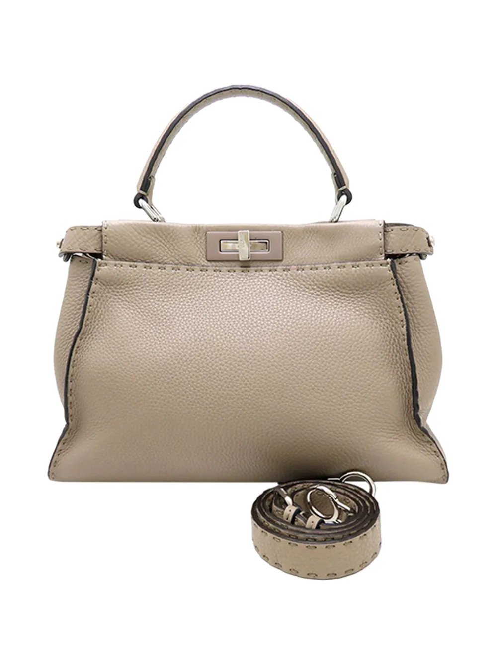 2000-2010 Medium Leather Selleria Peekaboo Iconic satchel