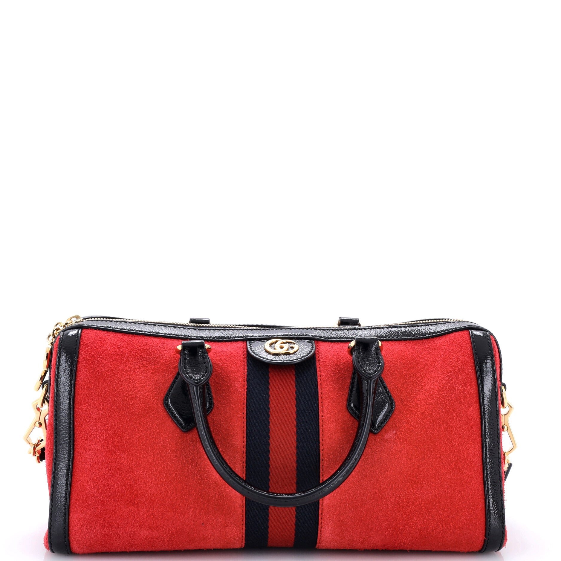 Ophidia Boston Bag Suede Medium