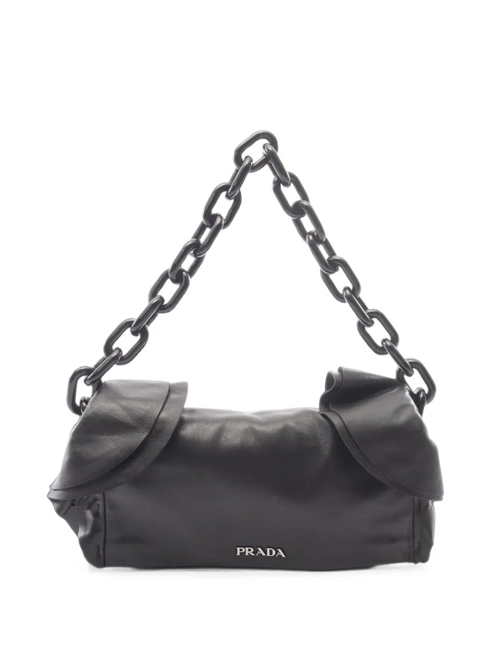 2000s frill chain shoulder bag