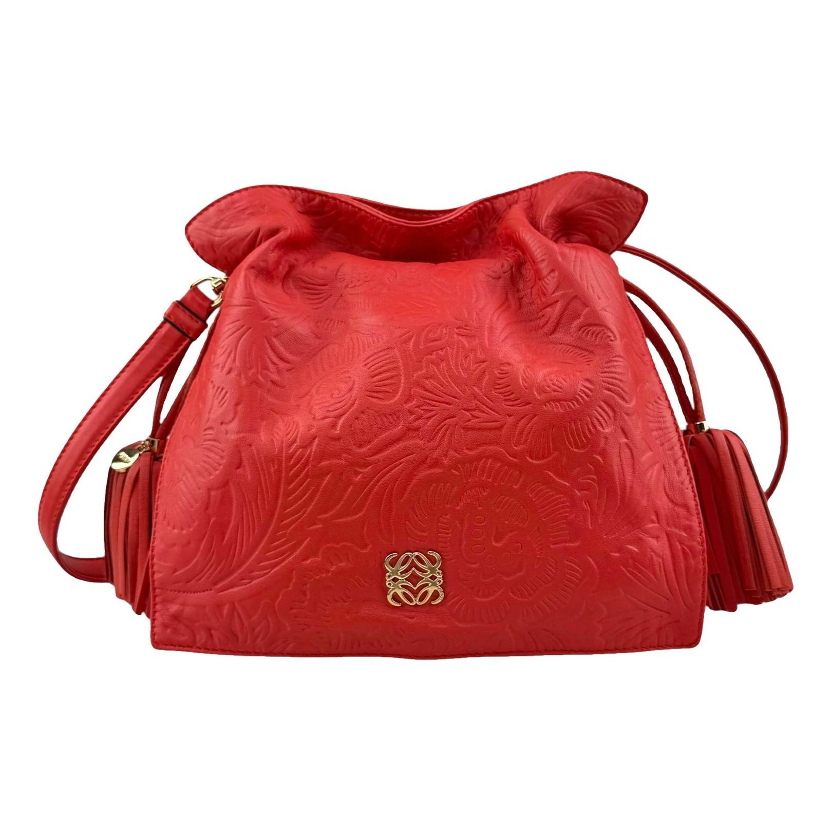 Flamenco leather handbag
