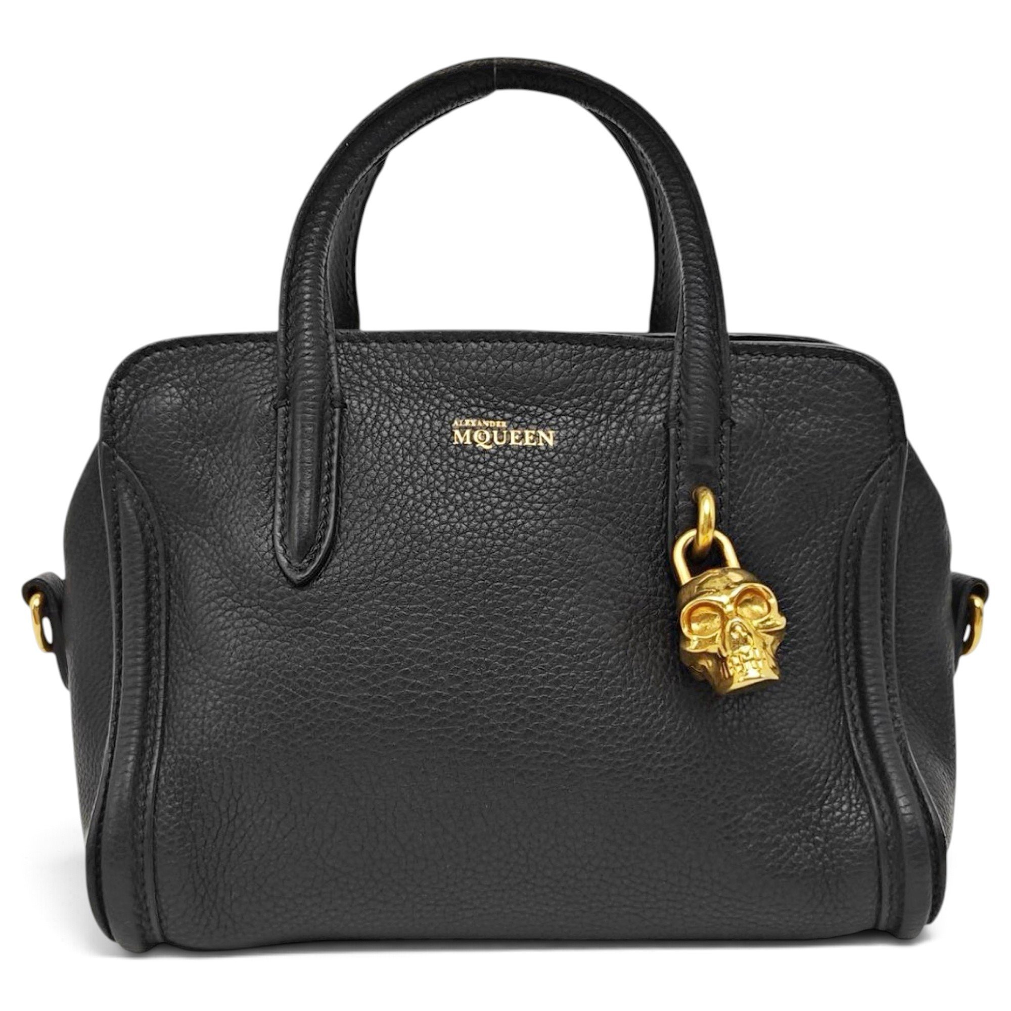Skull leather handbag