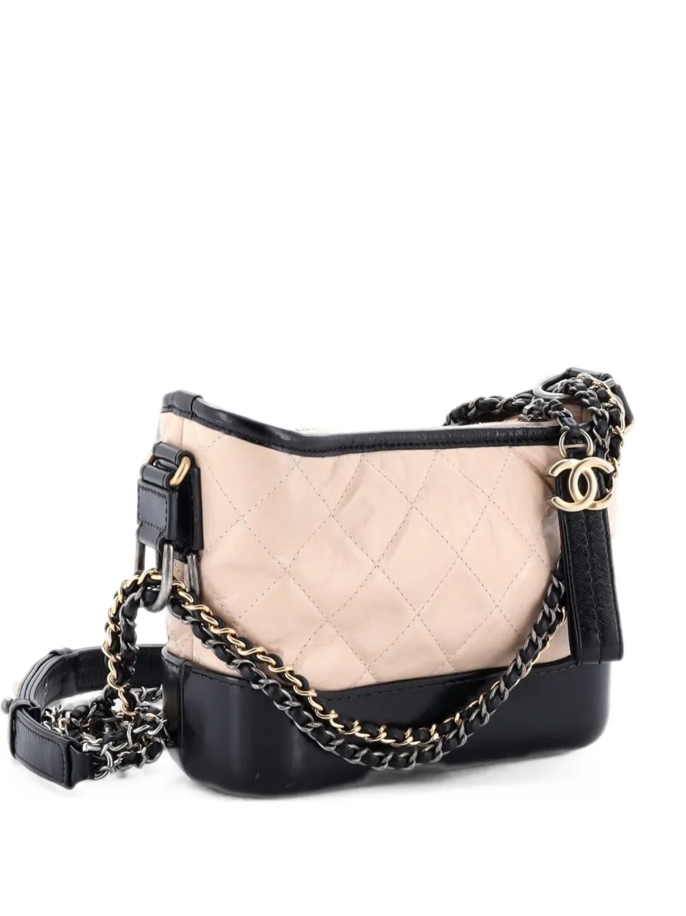 Gabrielle Quilted Aged Calfskin Small hobo bag