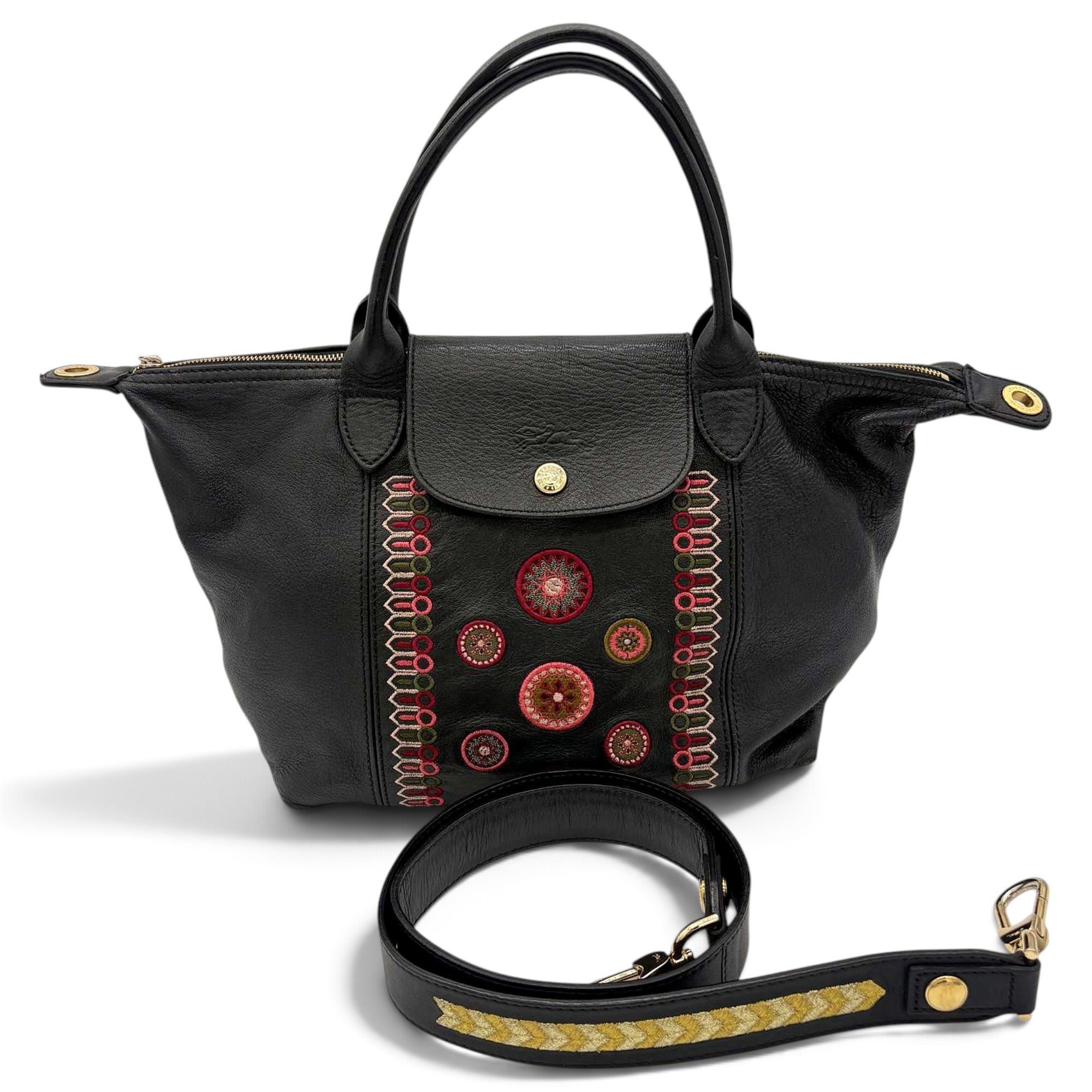 Pliage leather handbag