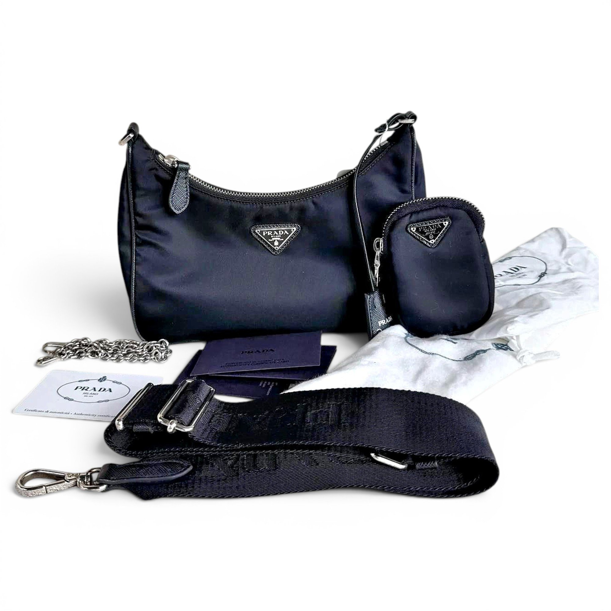 Re-edition leather handbag