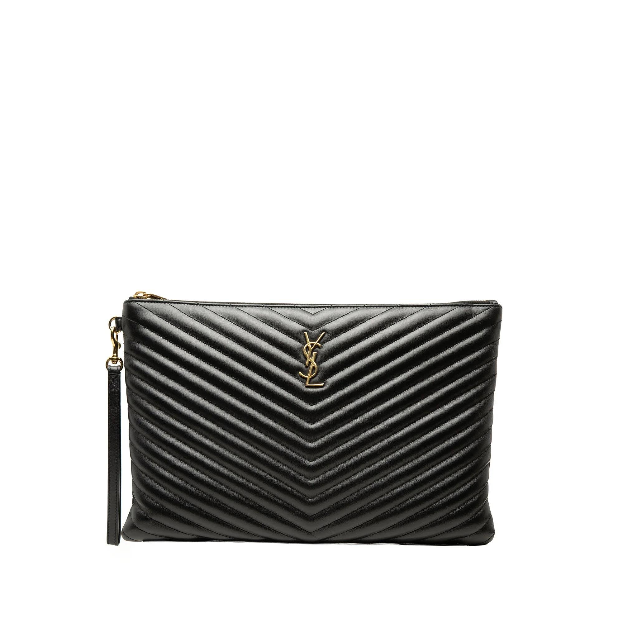 Cassandre leather clutch bag