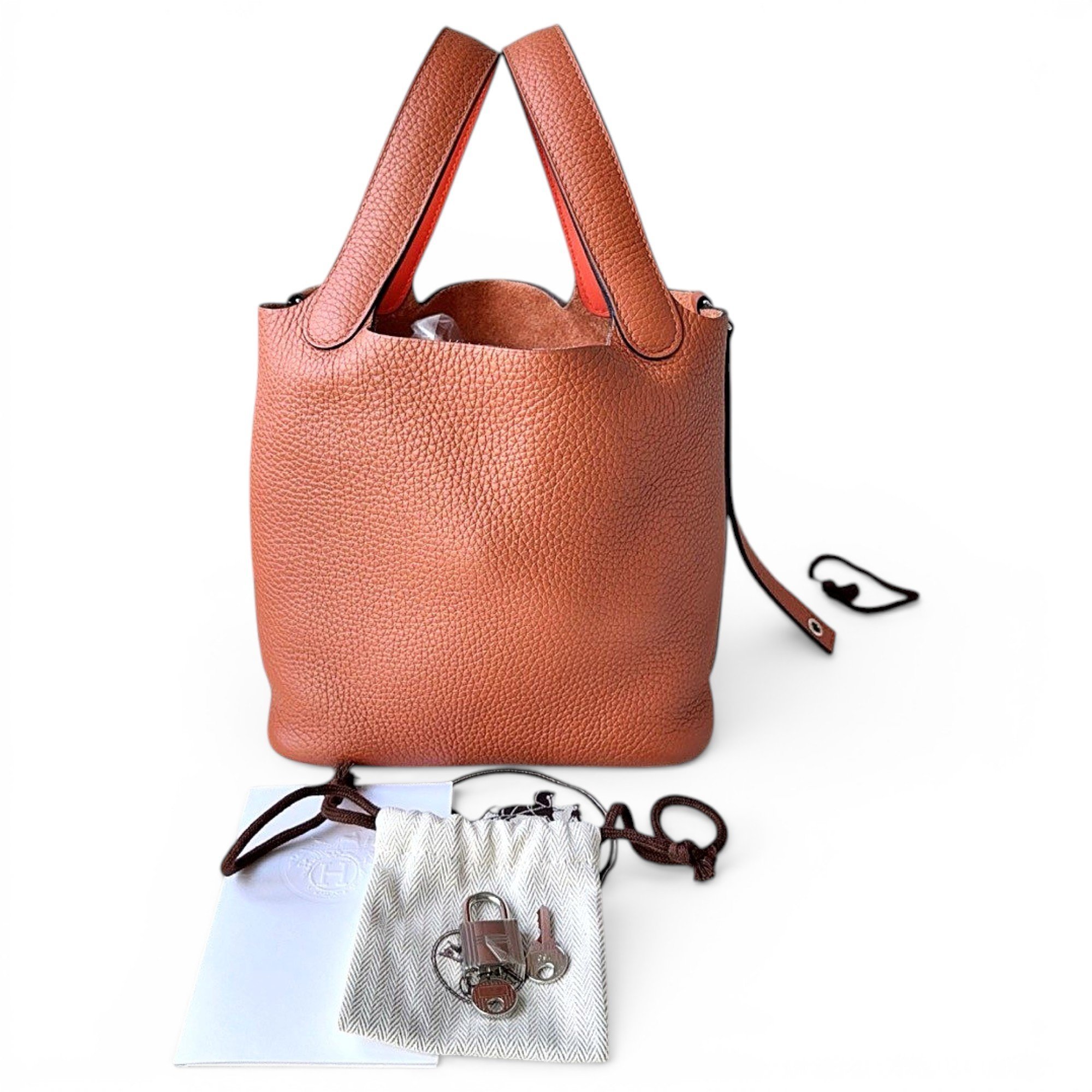 Picotin leather handbag
