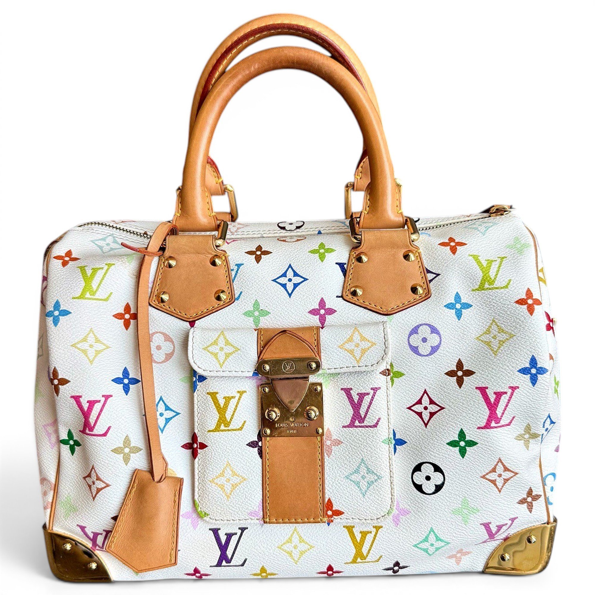 Speedy leather handbag