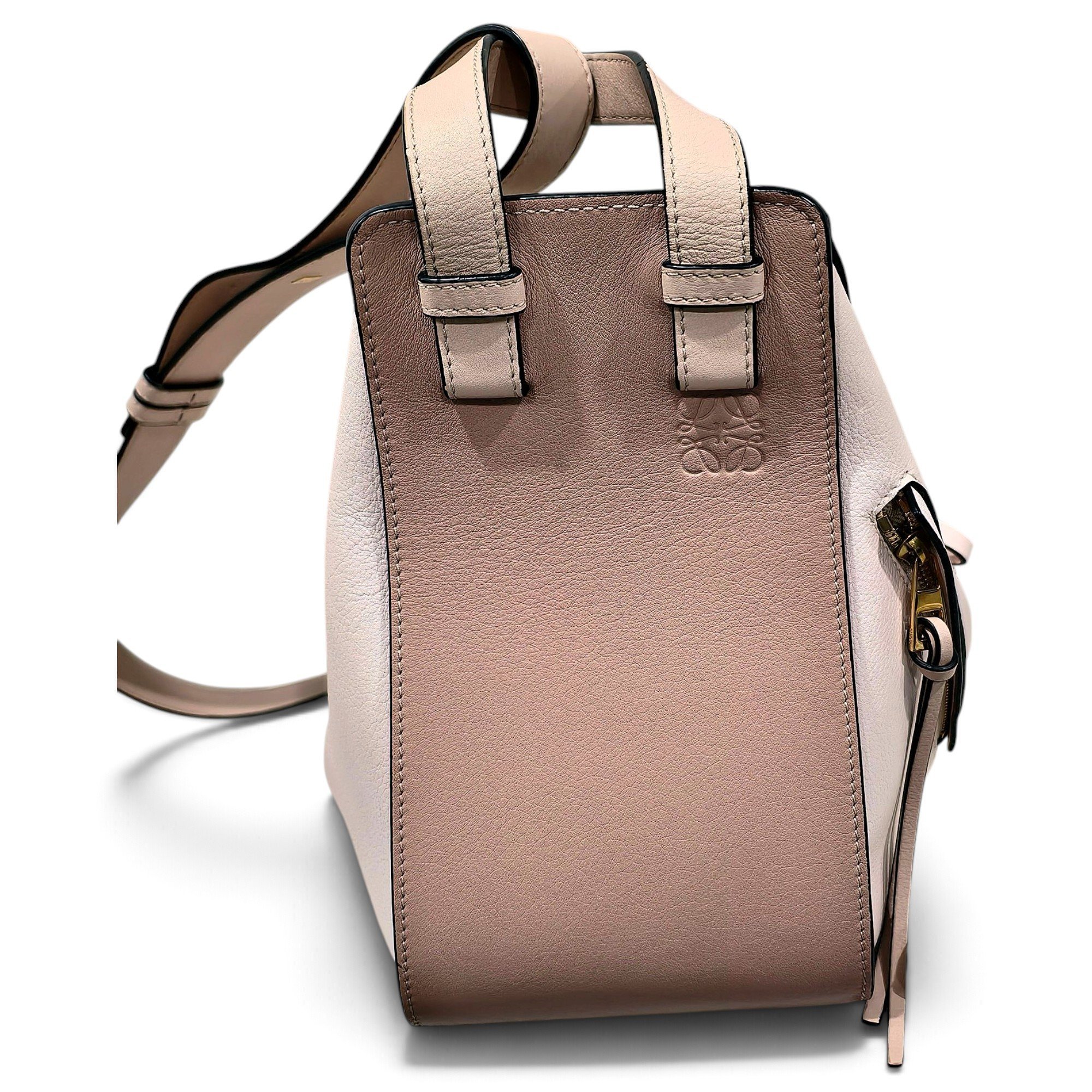 Hammock leather handbag