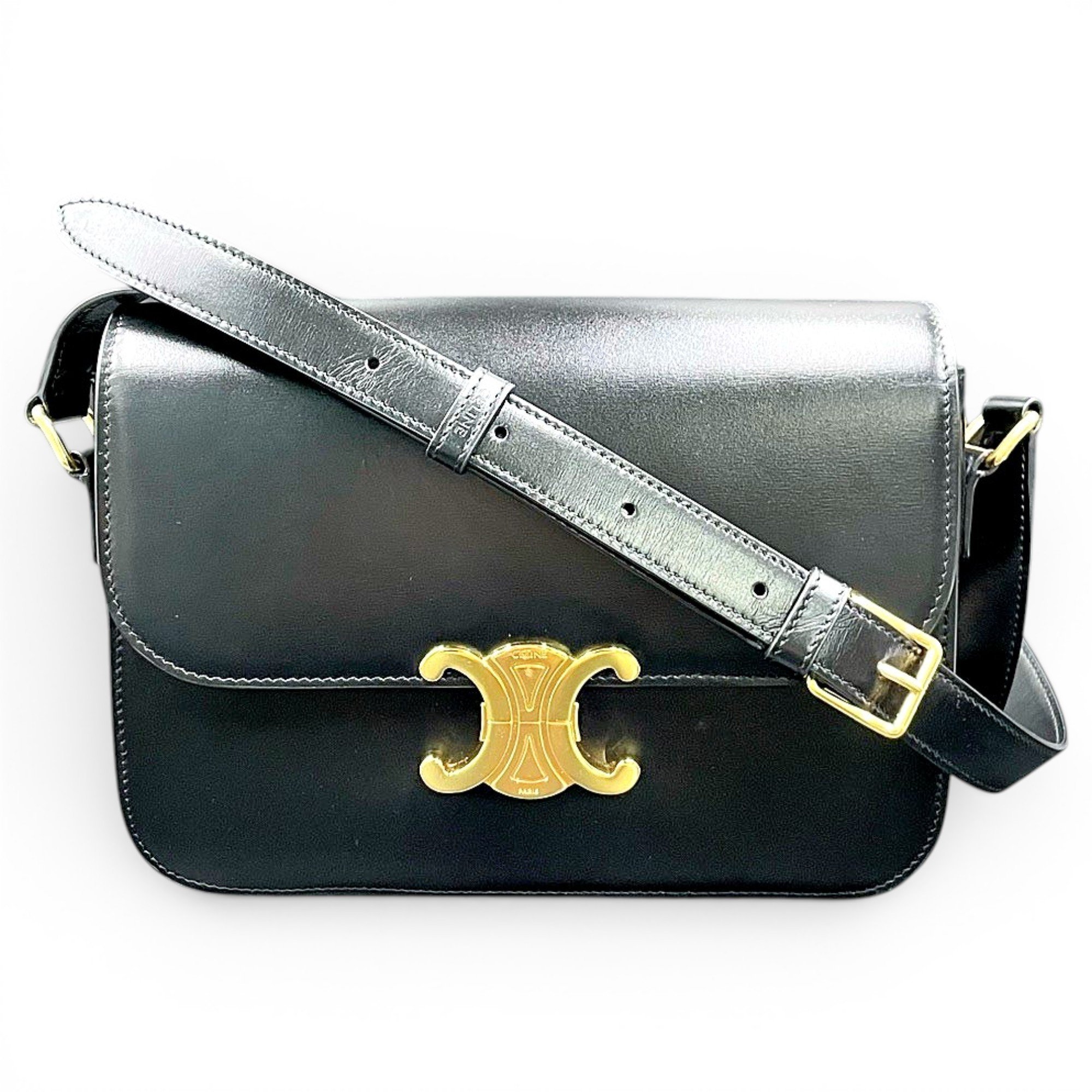 Triomphe leather handbag