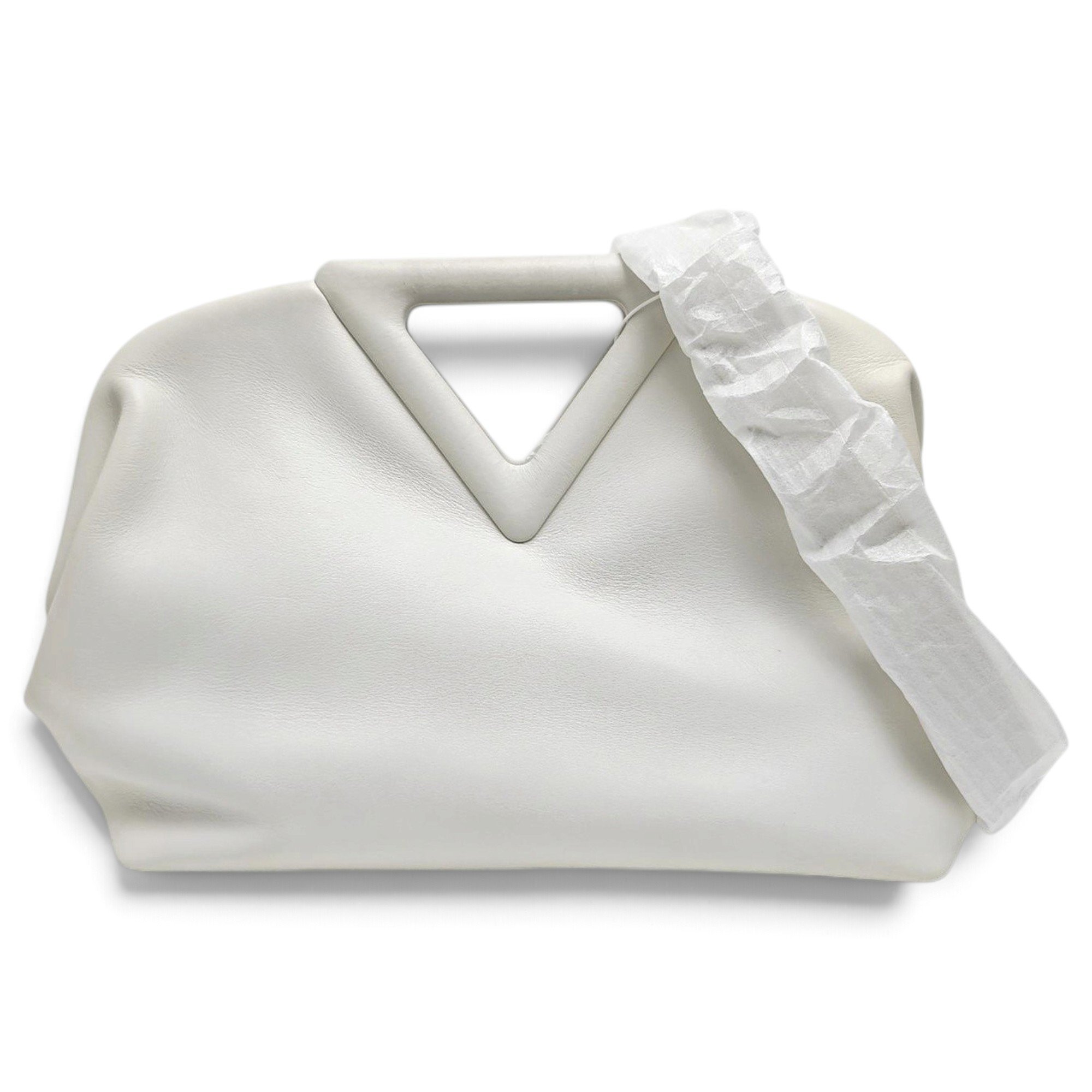 Point leather handbag