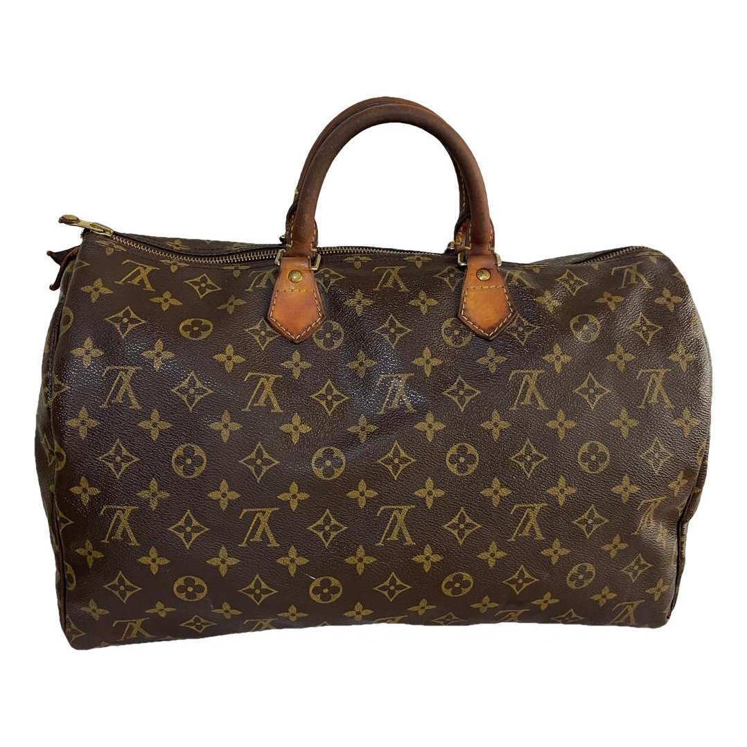 Speedy leather handbag