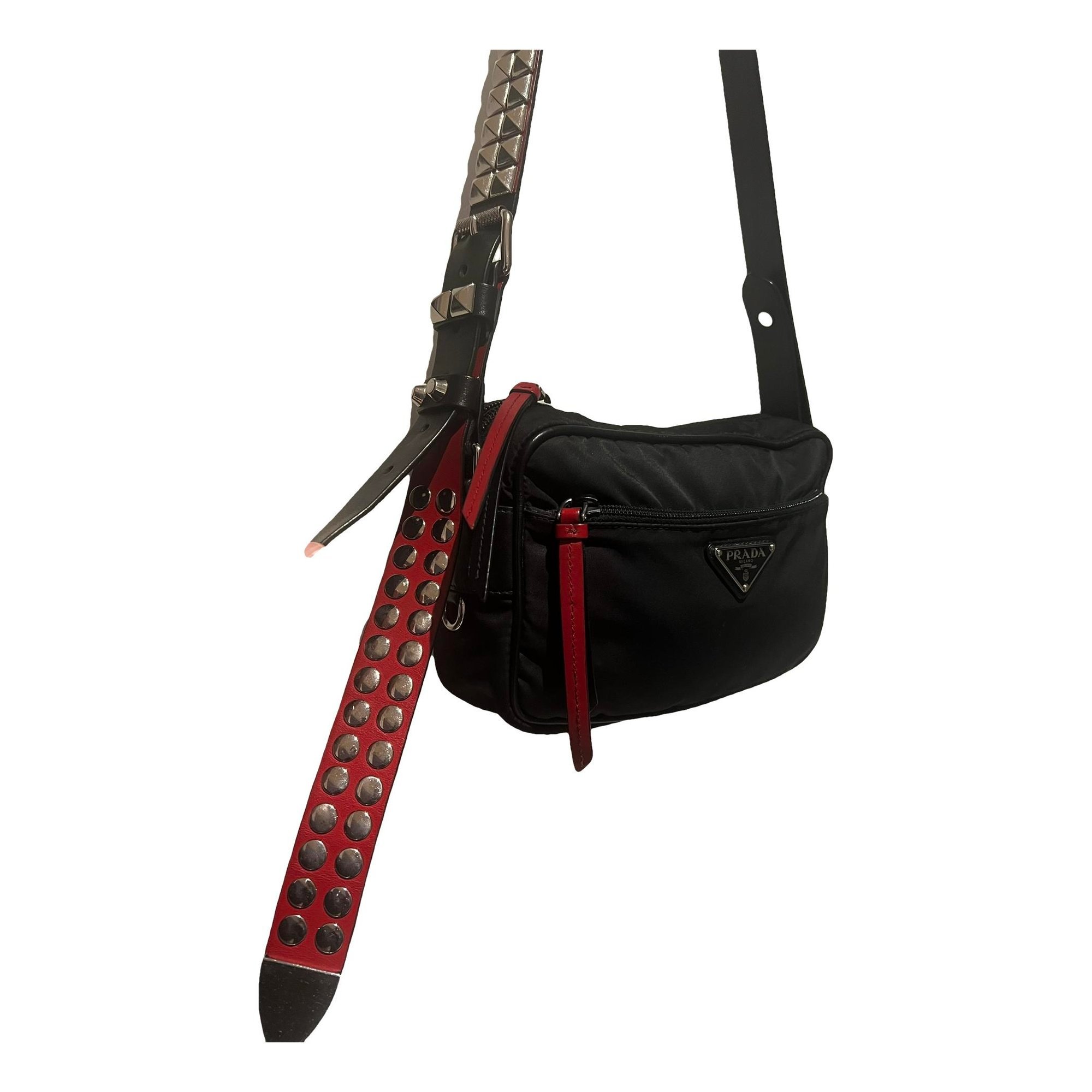 Cargo leather crossbody bag