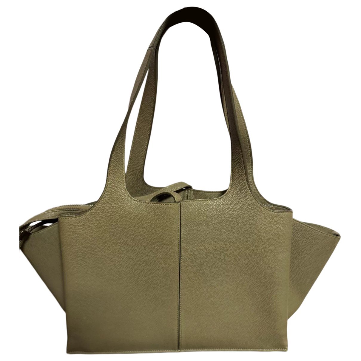 Tri-Fold leather handbag