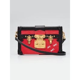 Louis Vuitton Louis Vuitton Coquelicot Epi Leather Petit Malle Bag