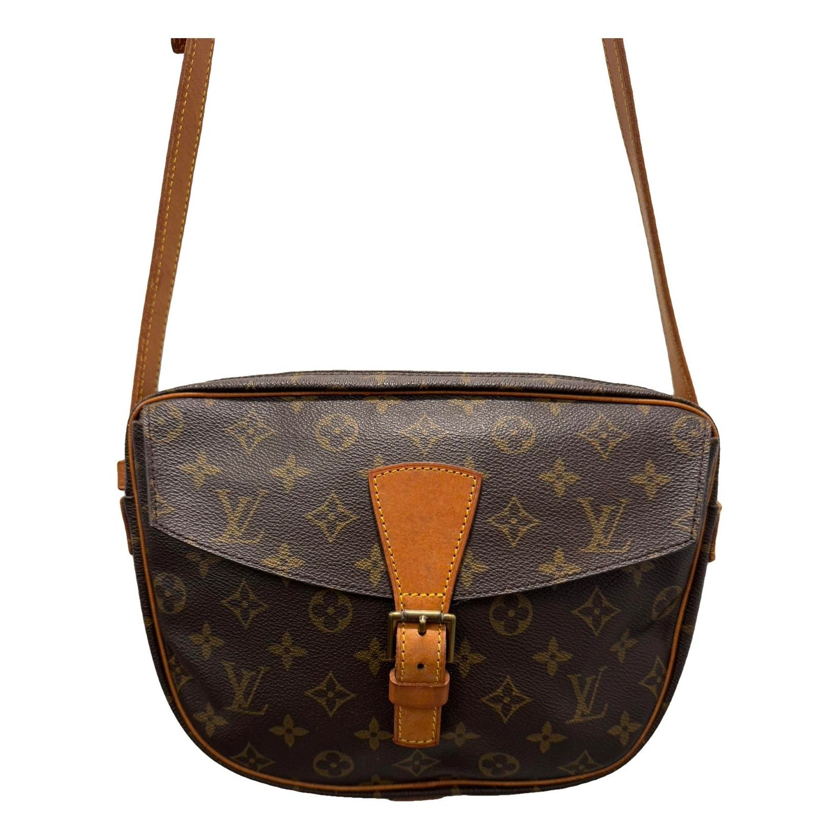 Jeune fille leather crossbody bag