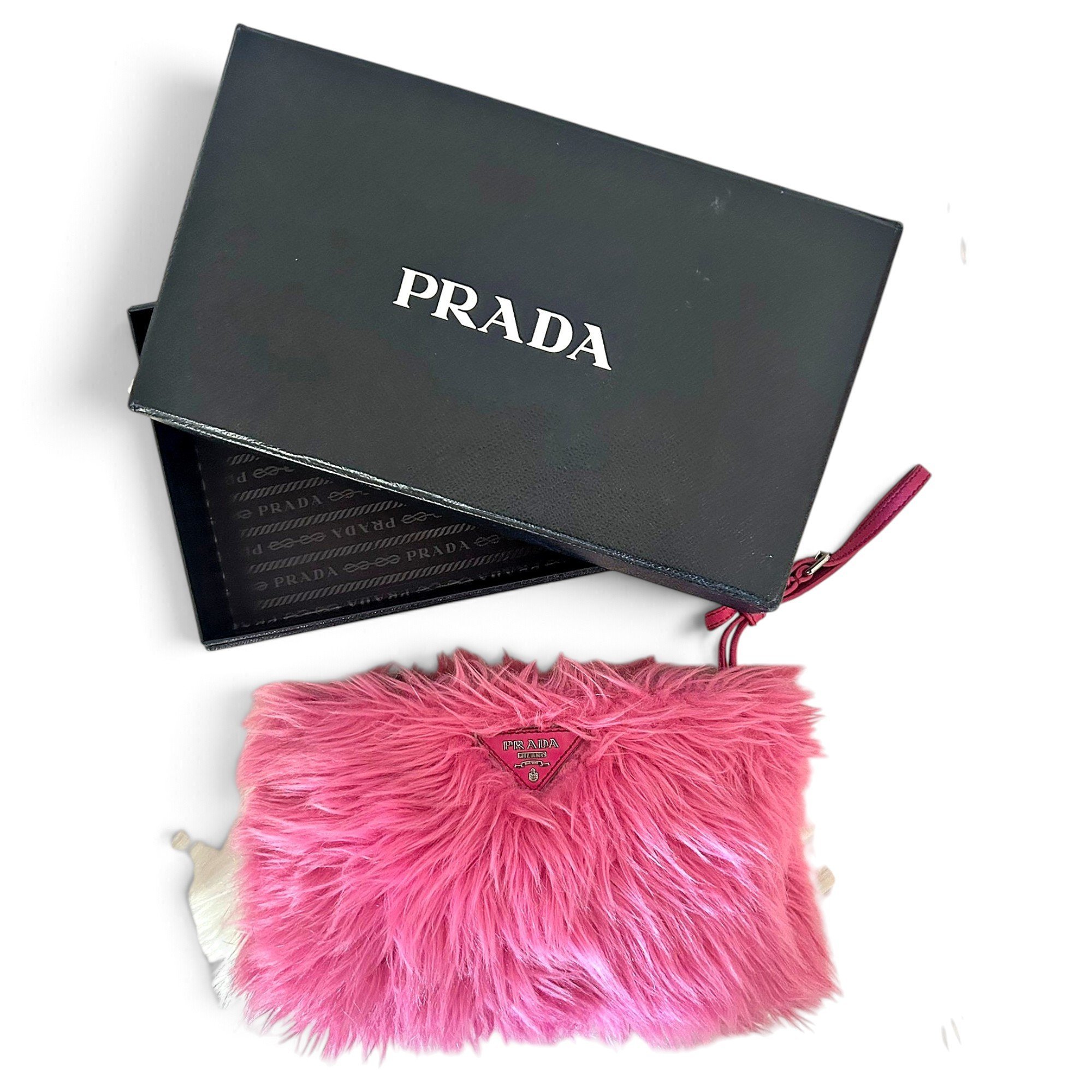 Faux fur handbag
