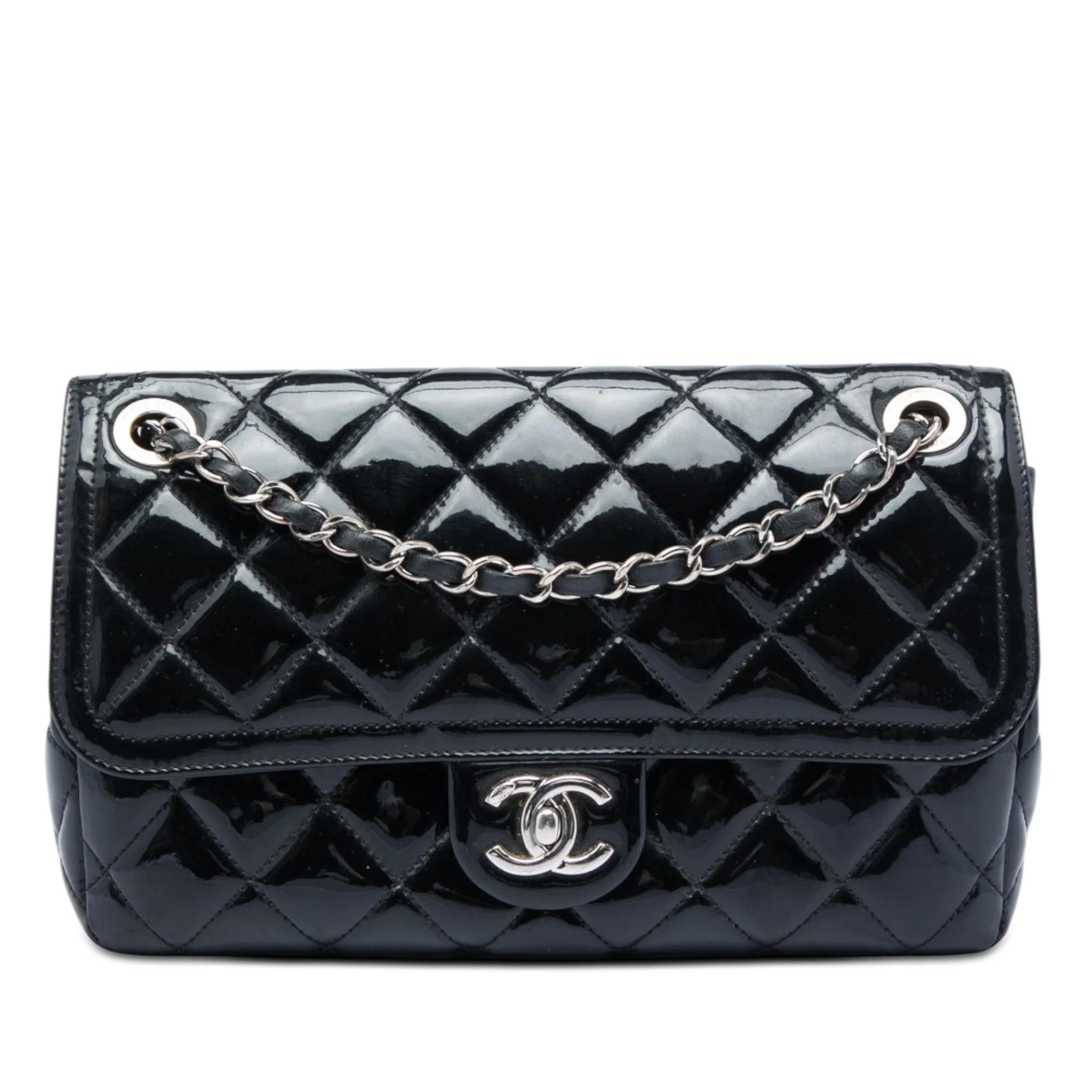 Patent leather handbag