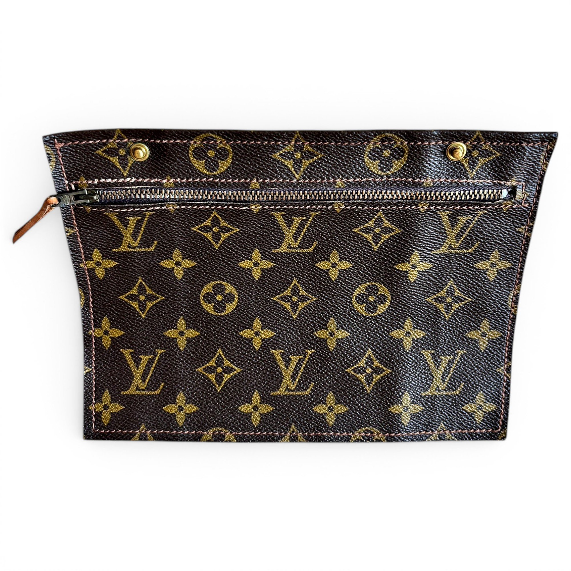 Leather clutch bag