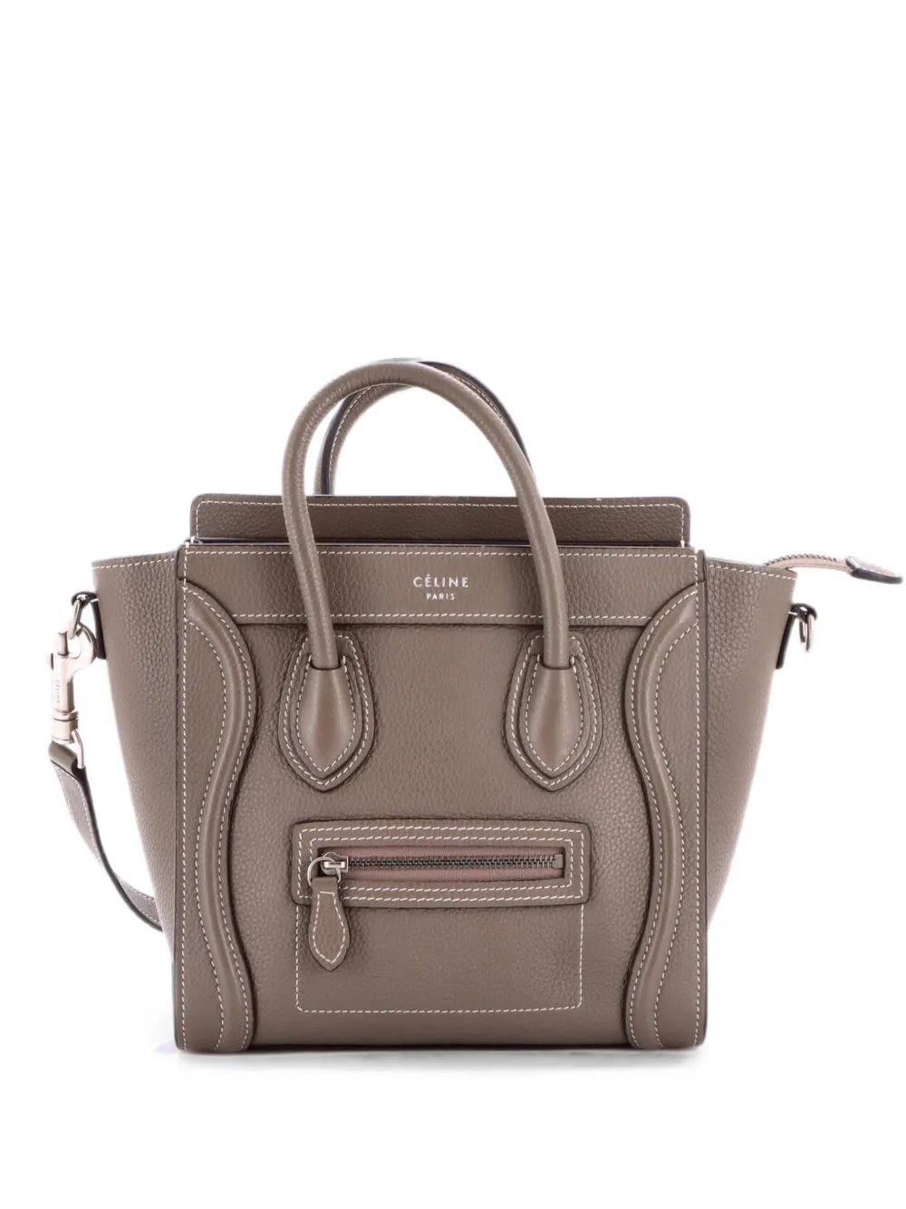 Luggage Bag Grainy Leather Nano crossbody bag