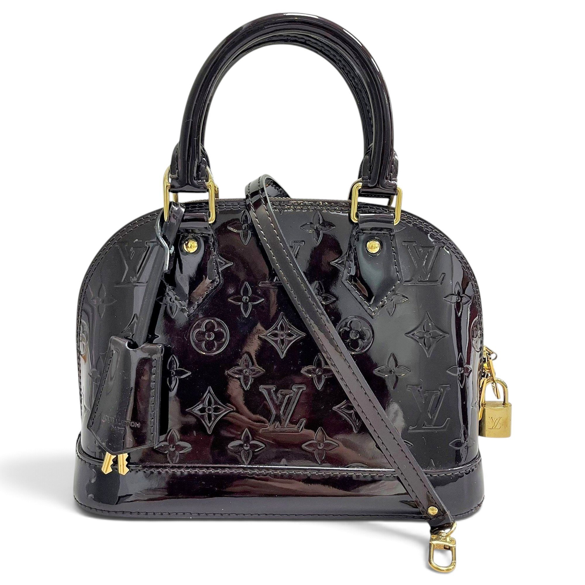 Alma BB patent leather handbag