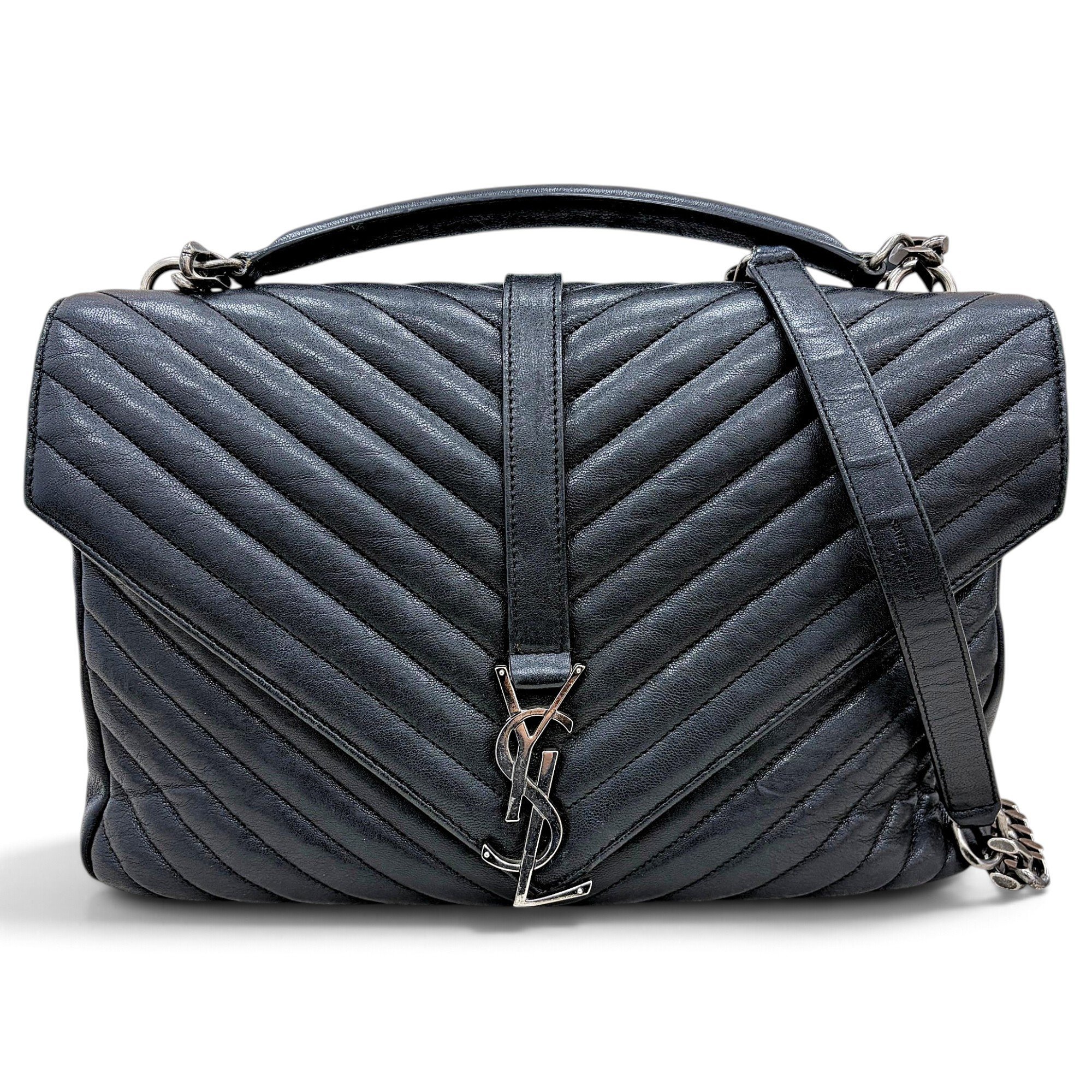 Saint Laurent Collége monogramme leather handbag
