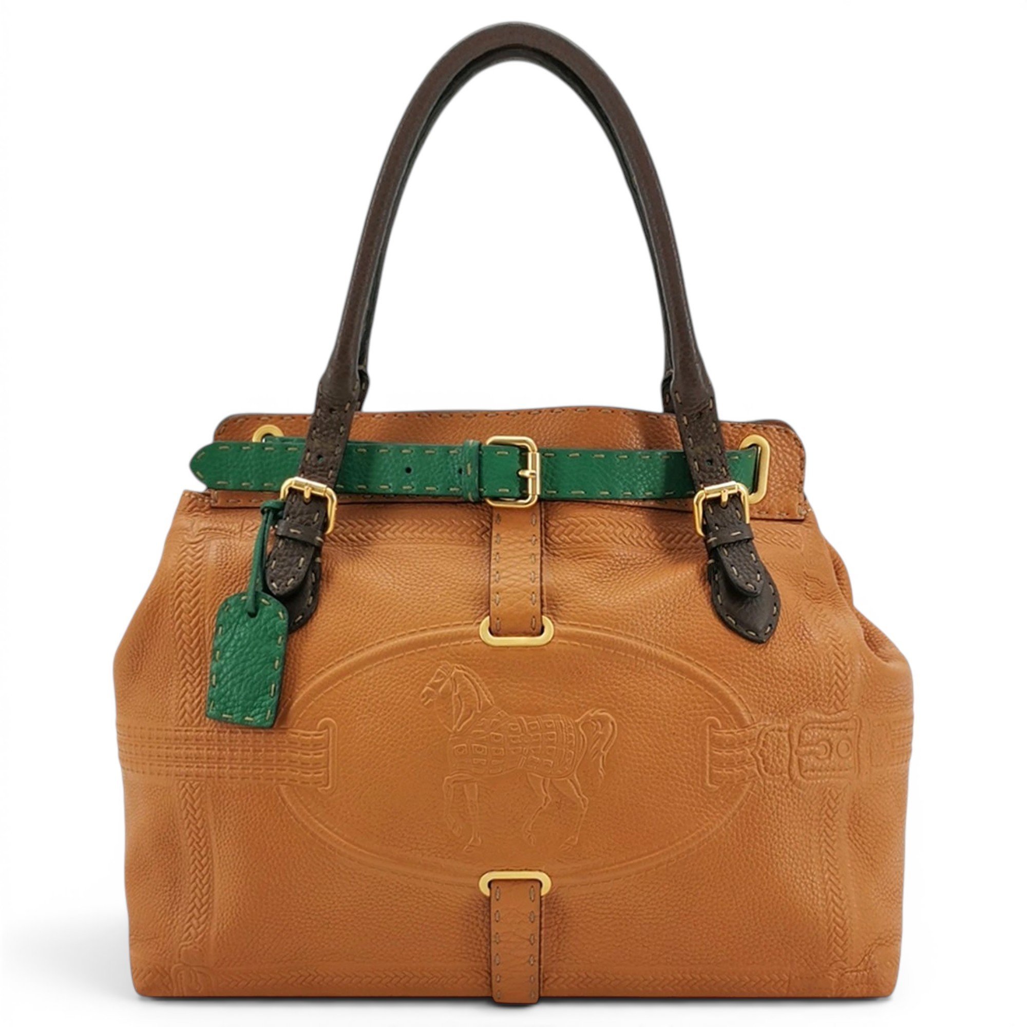 Spy leather handbag