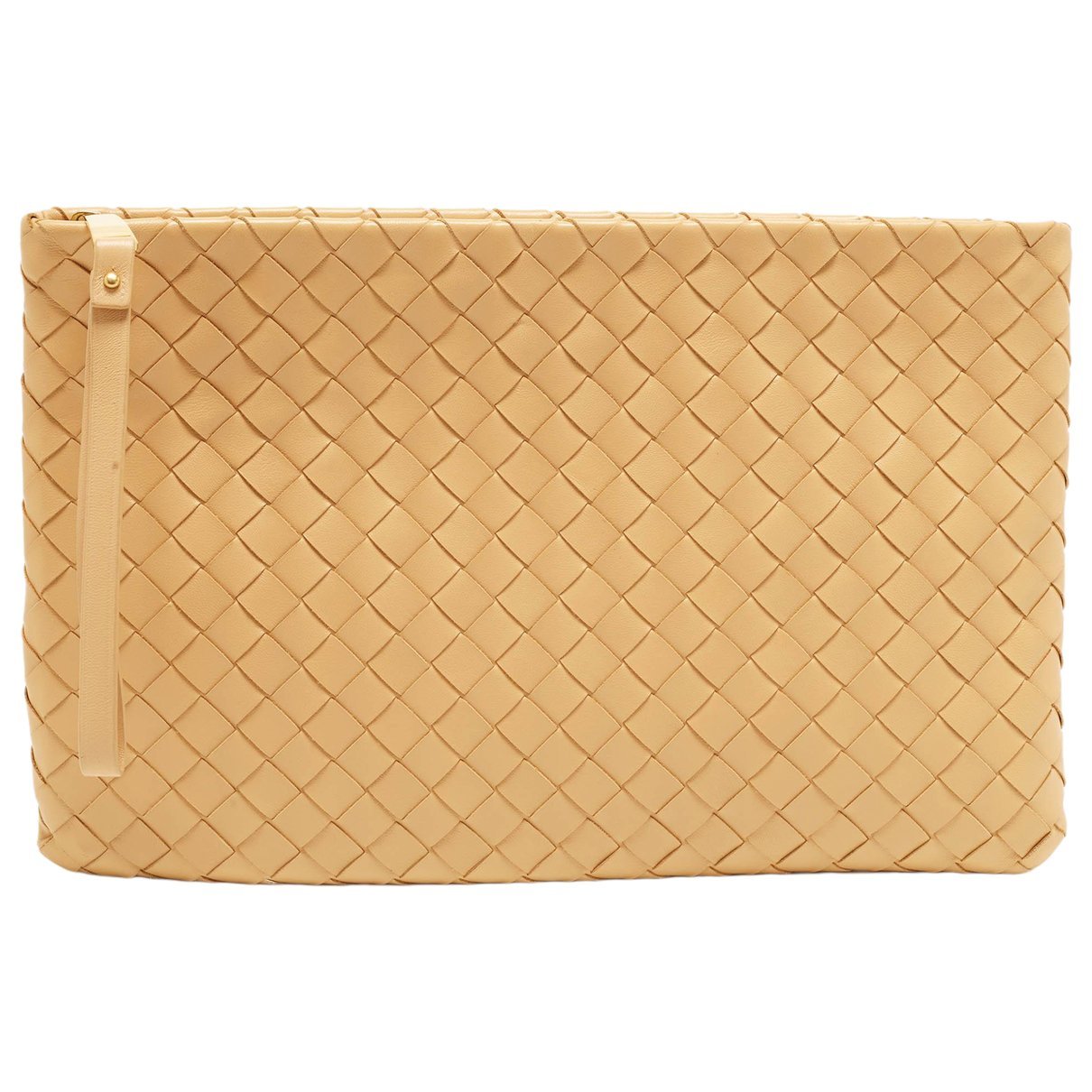 Pouch leather clutch bag