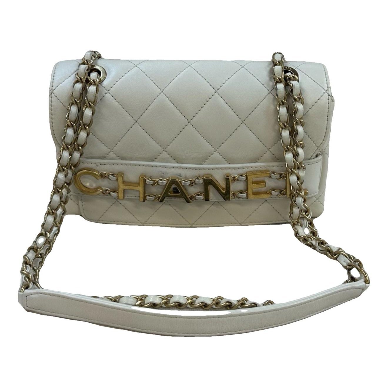 Statement leather handbag