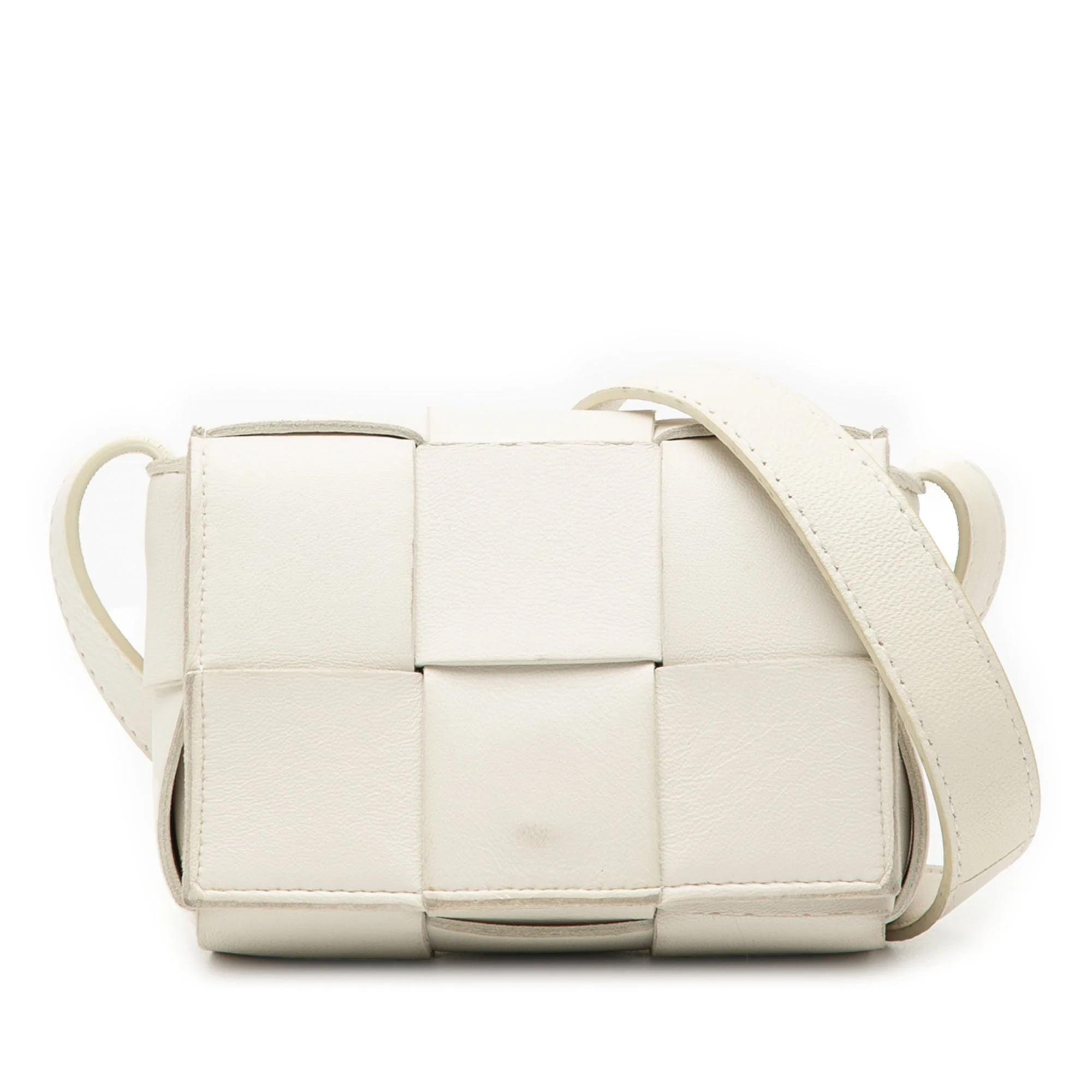 Cassette leather handbag