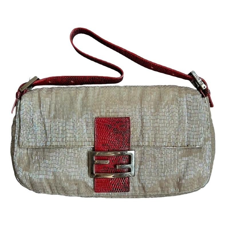 Baguette leather handbag