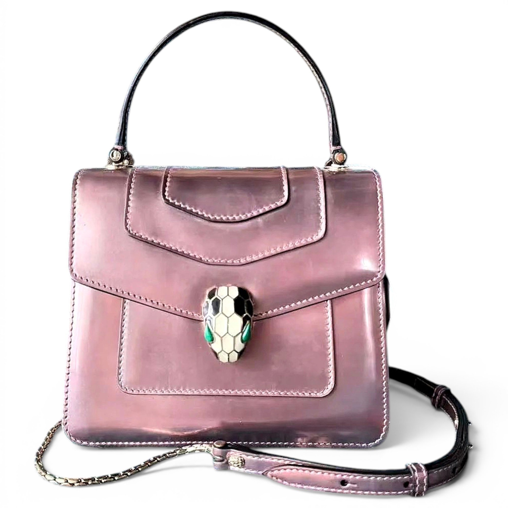 Serpenti leather crossbody bag