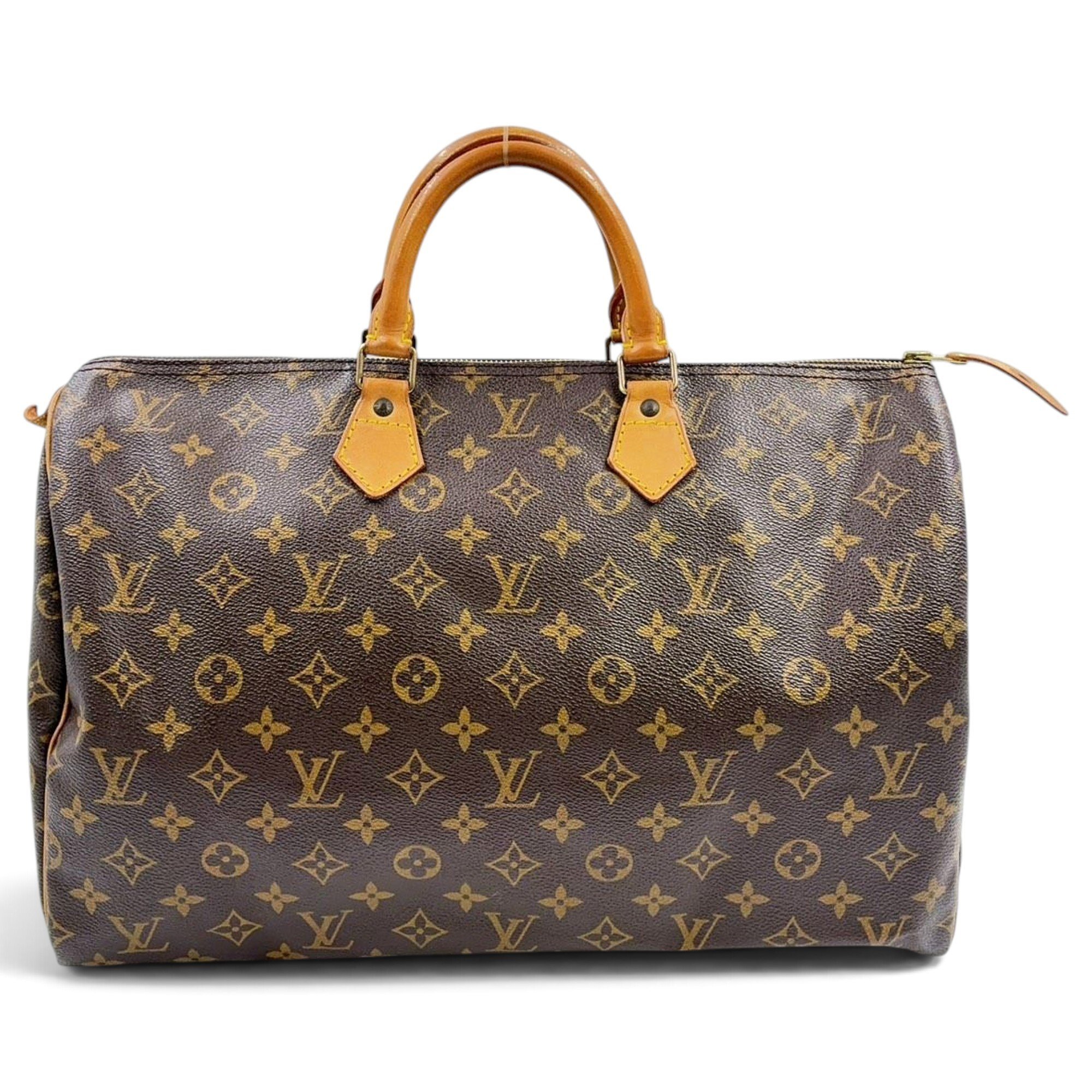 Speedy leather handbag