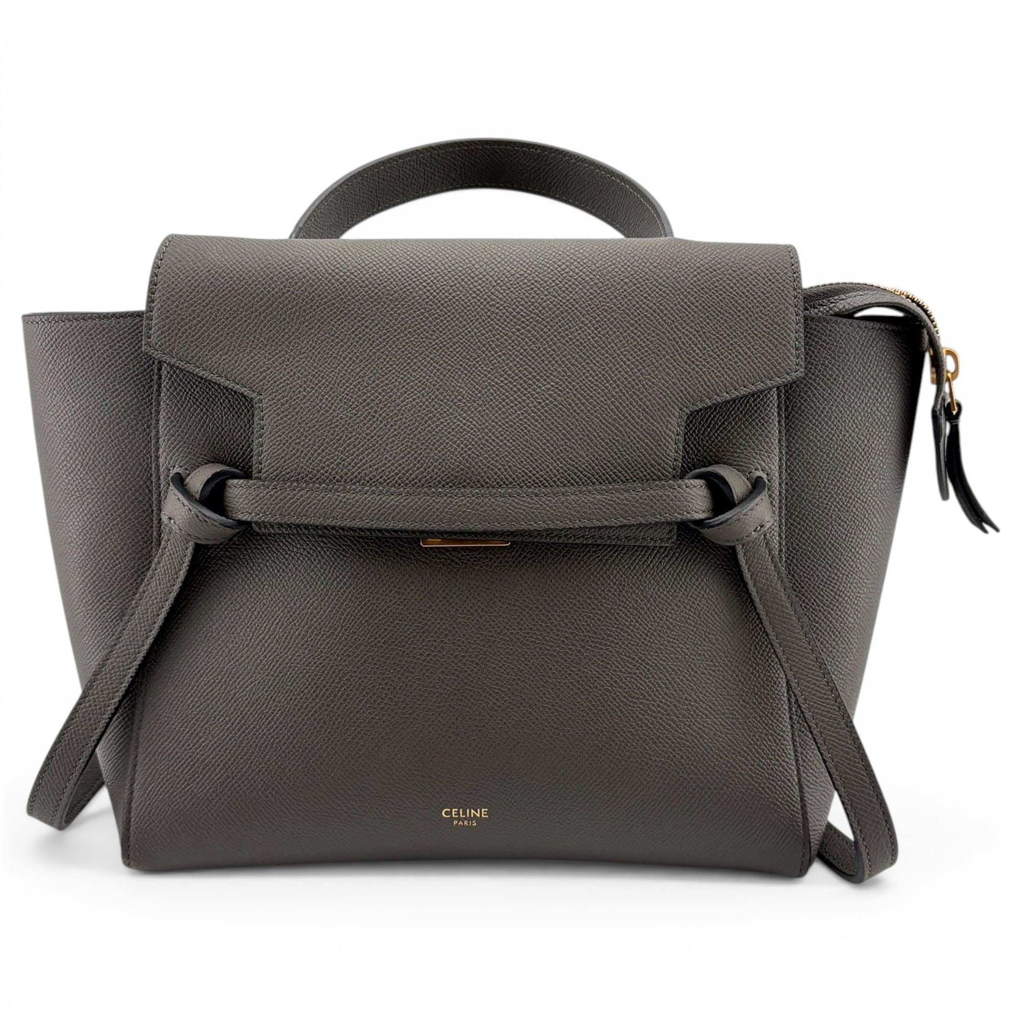 Belt leather handbag