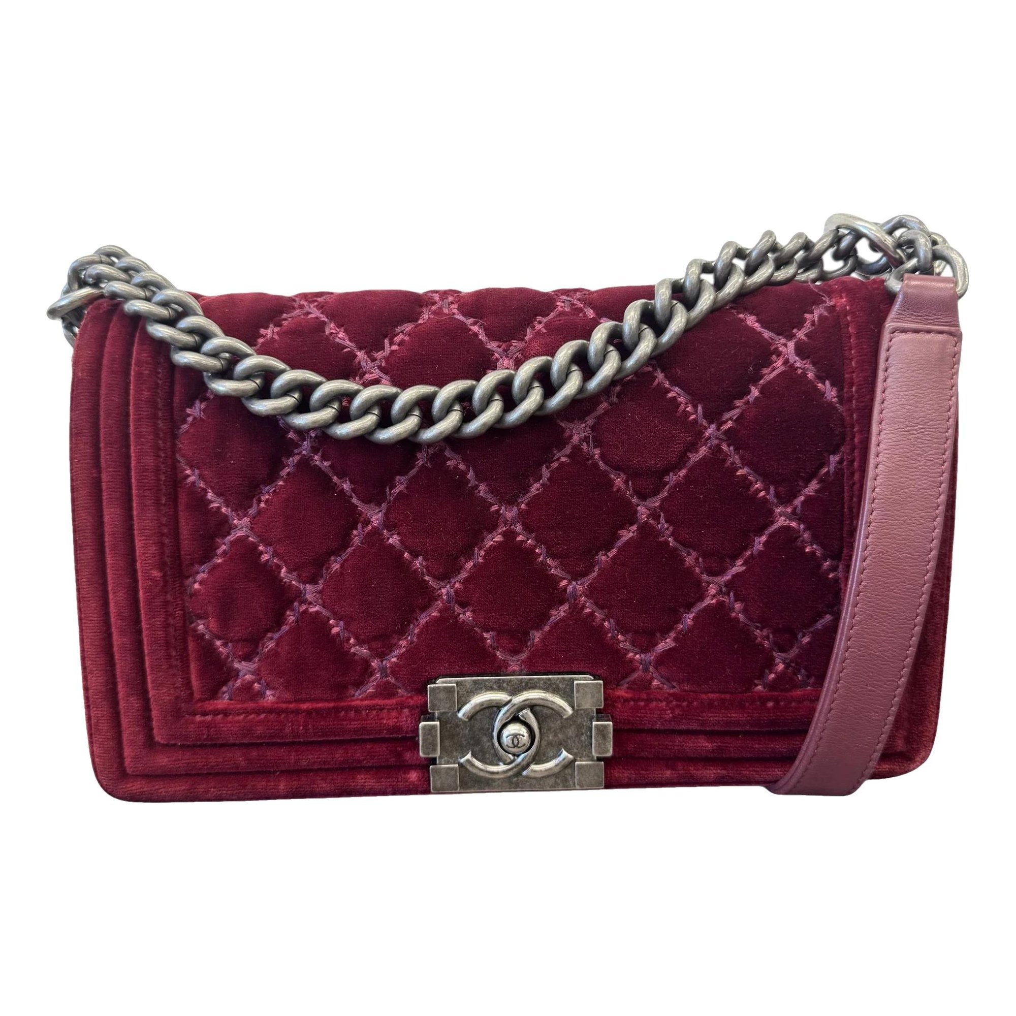Velvet handbag
