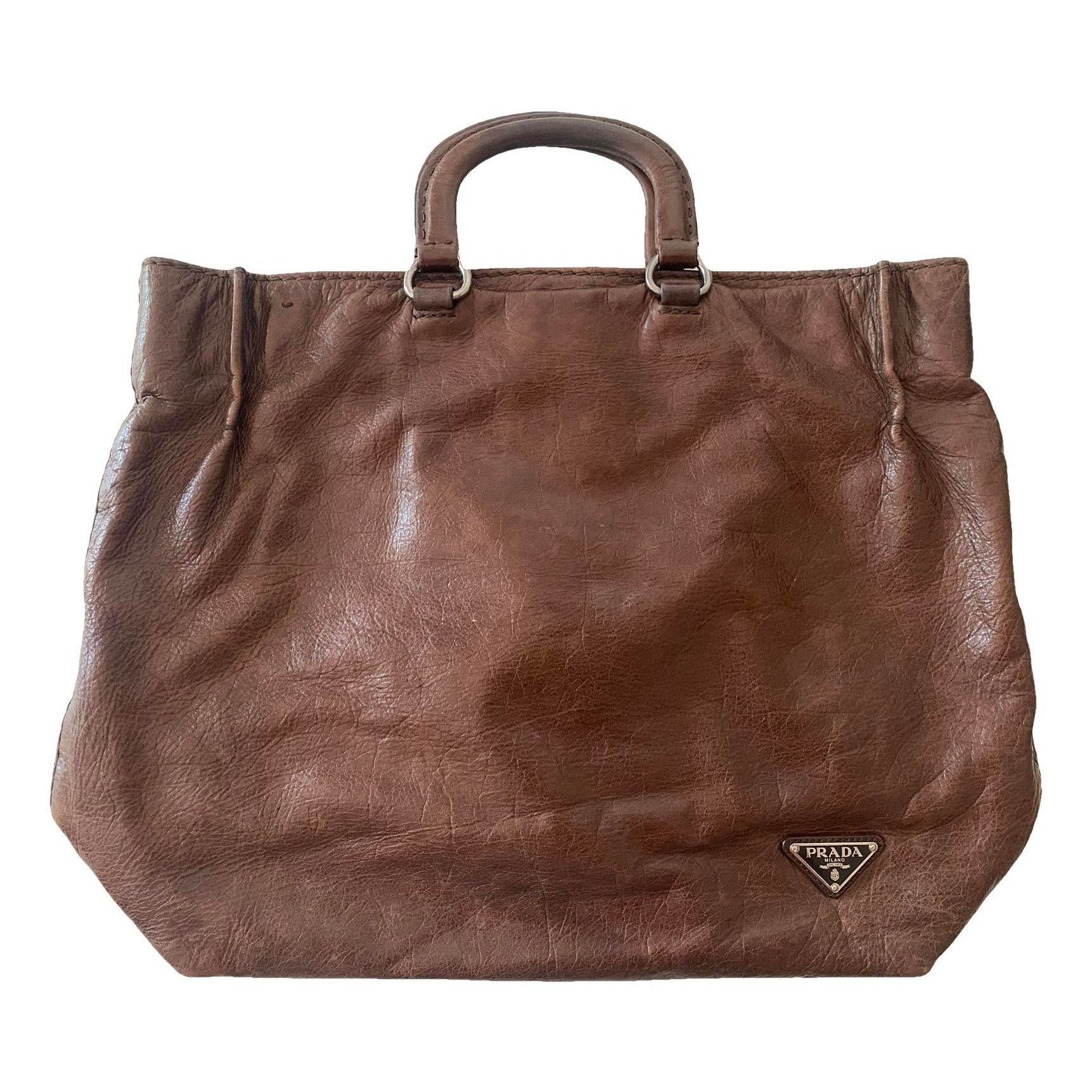 Leather tote