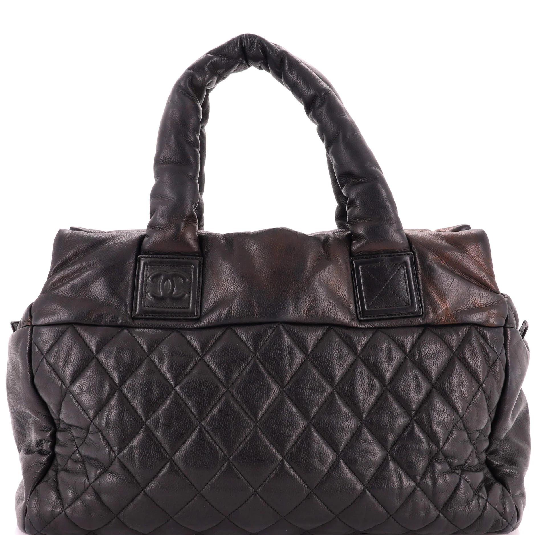 Cocoon leather handbag