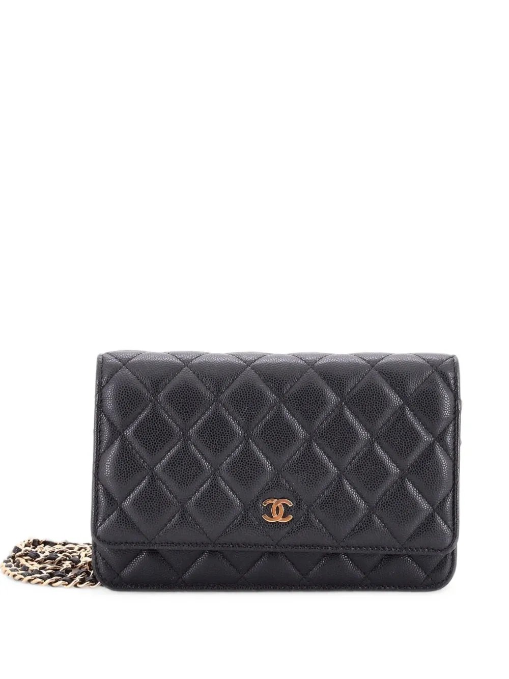 Wallet on Chain Quilted Caviar crossbody bag